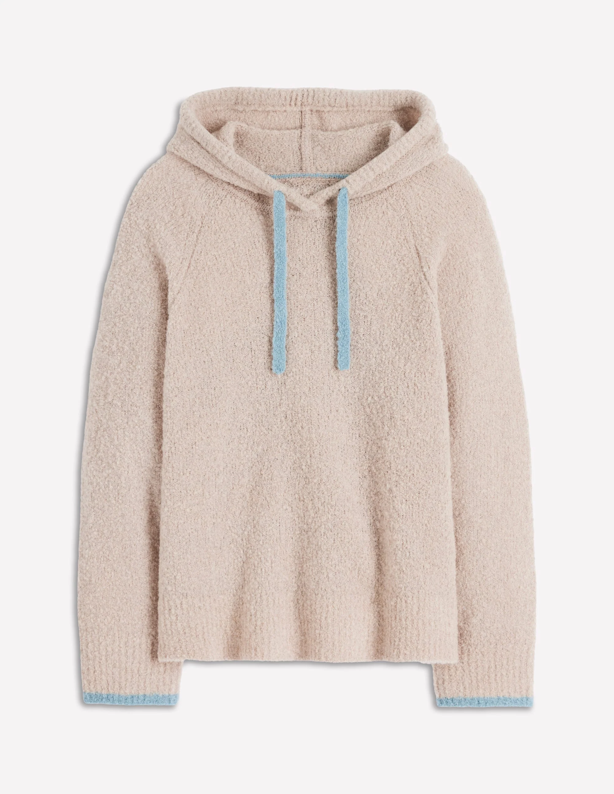 Bouclé Raglan Hoodie-Chinchilla Melange - Image 7