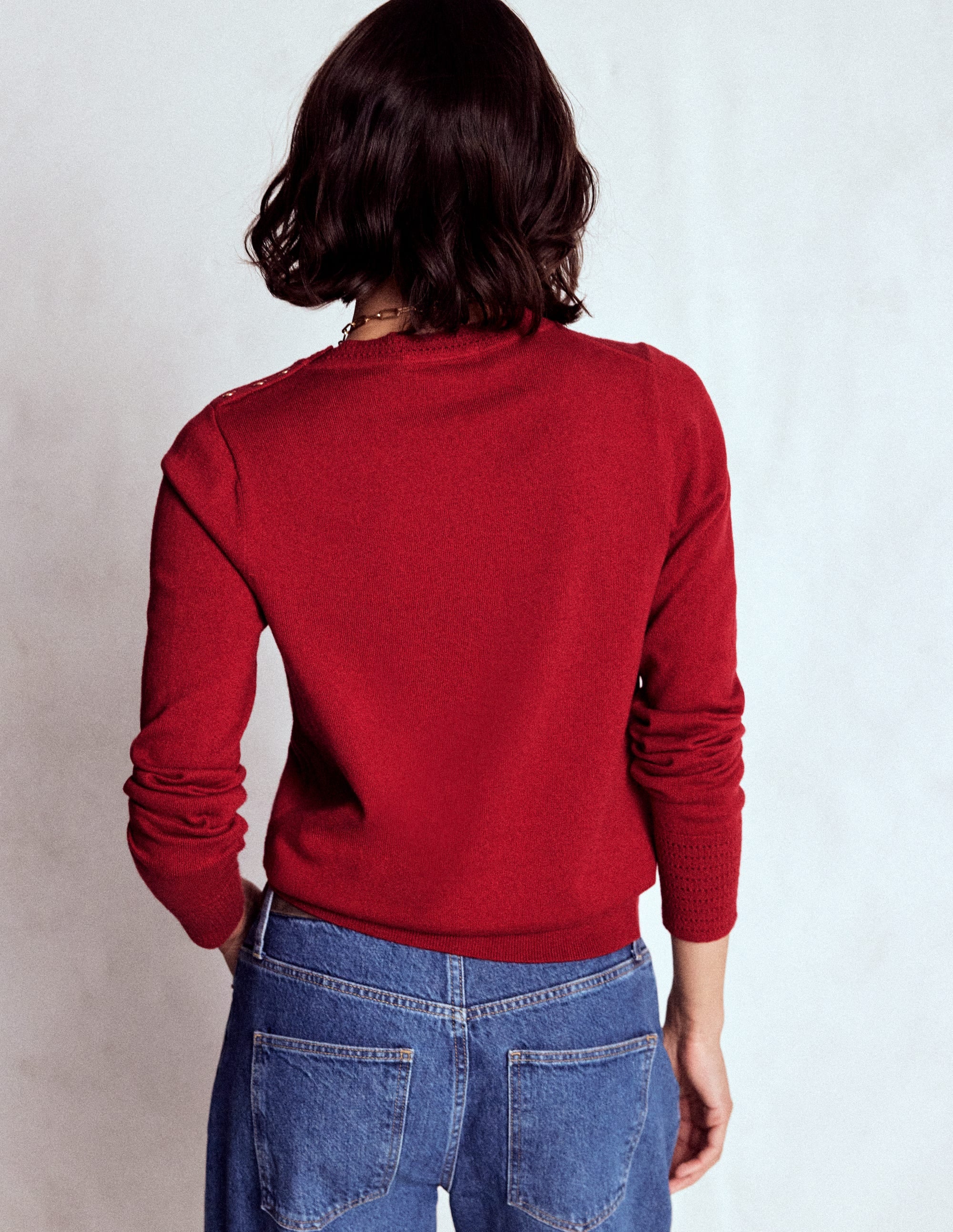 Briony Stitch Jumper-Red Liquorice - Image 4