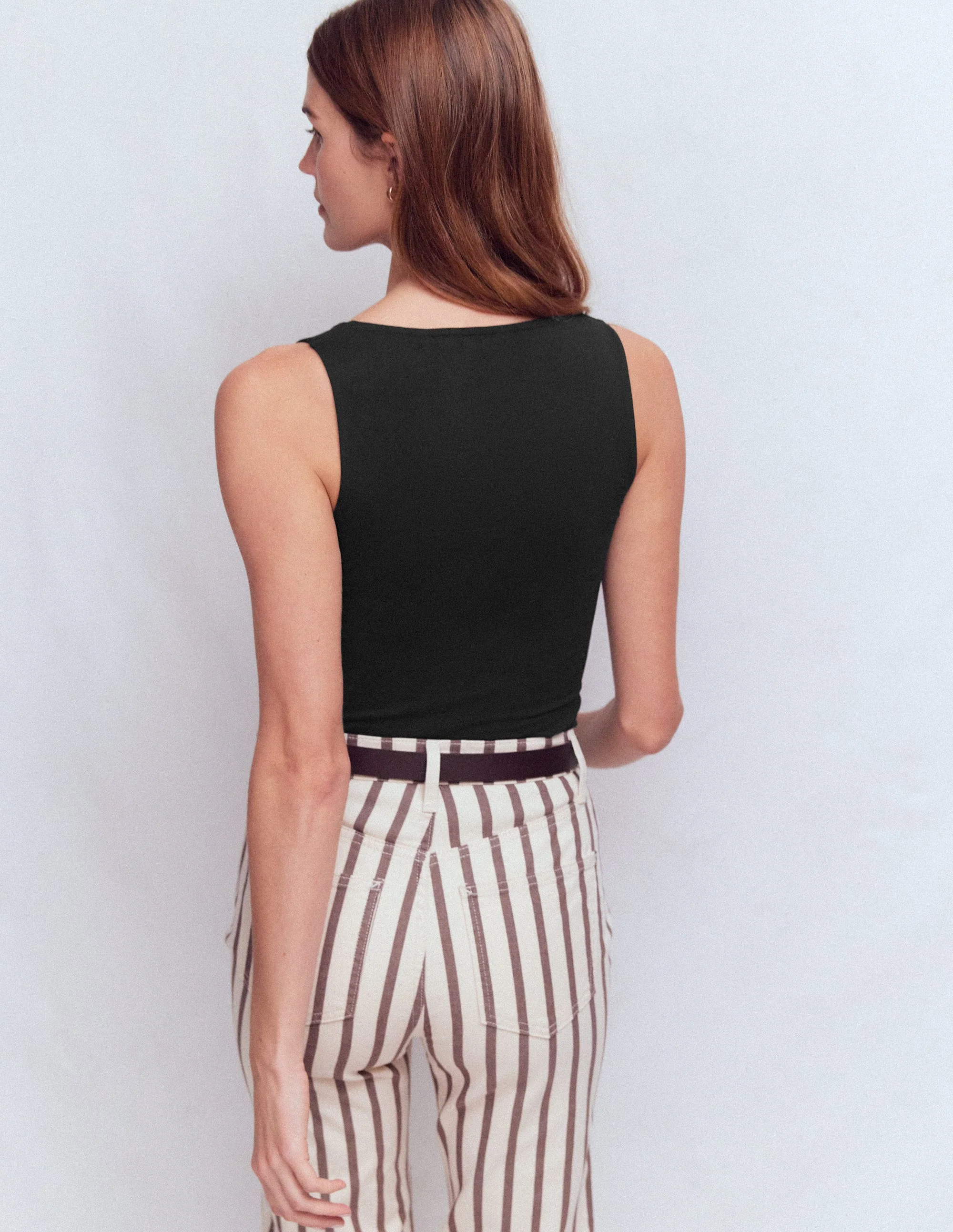 Brooke Double Layer Vest-Black - Image 3