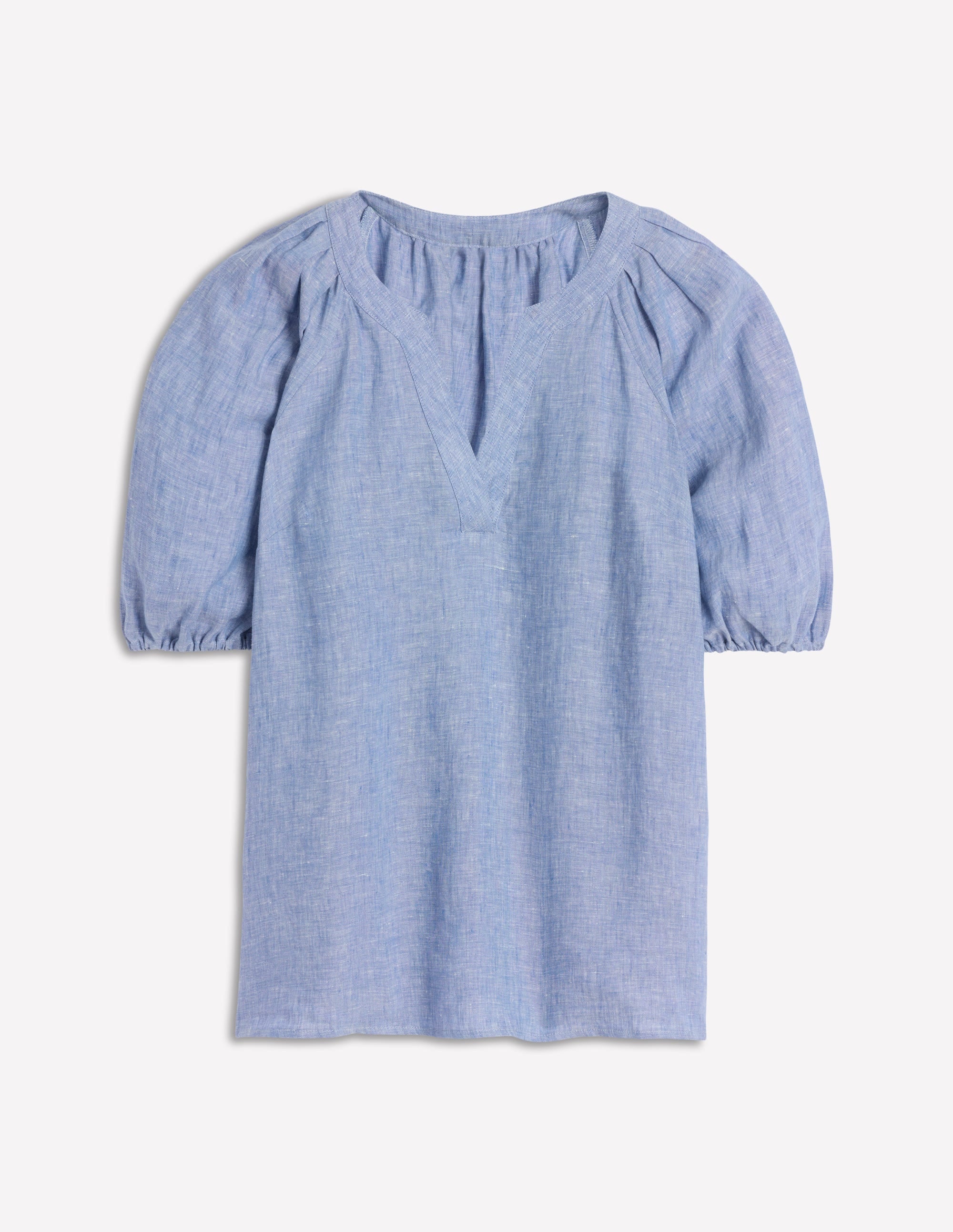 Brooke Linen Top-Chambray - Image 7