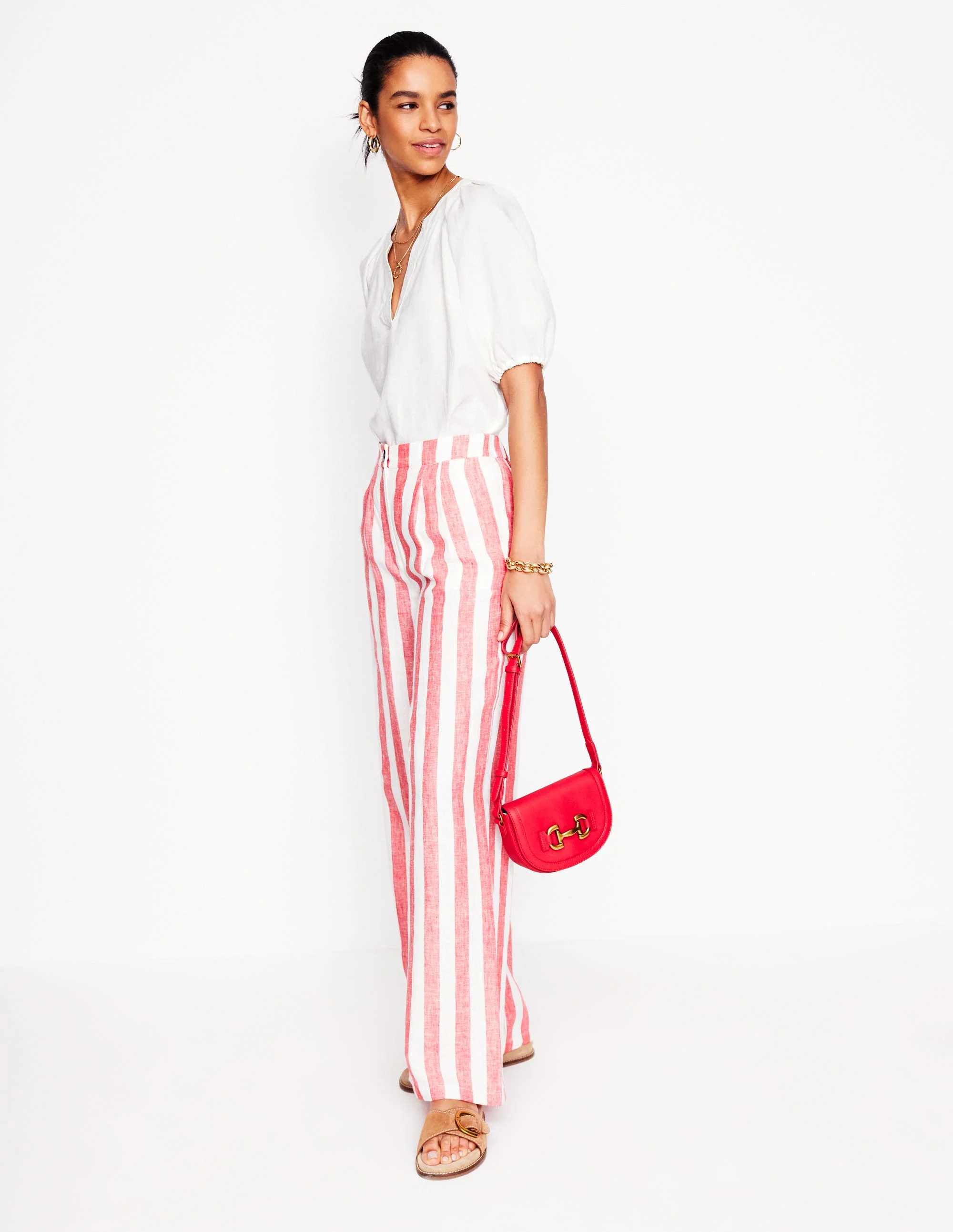 Brooke Linen Top-White - Image 6