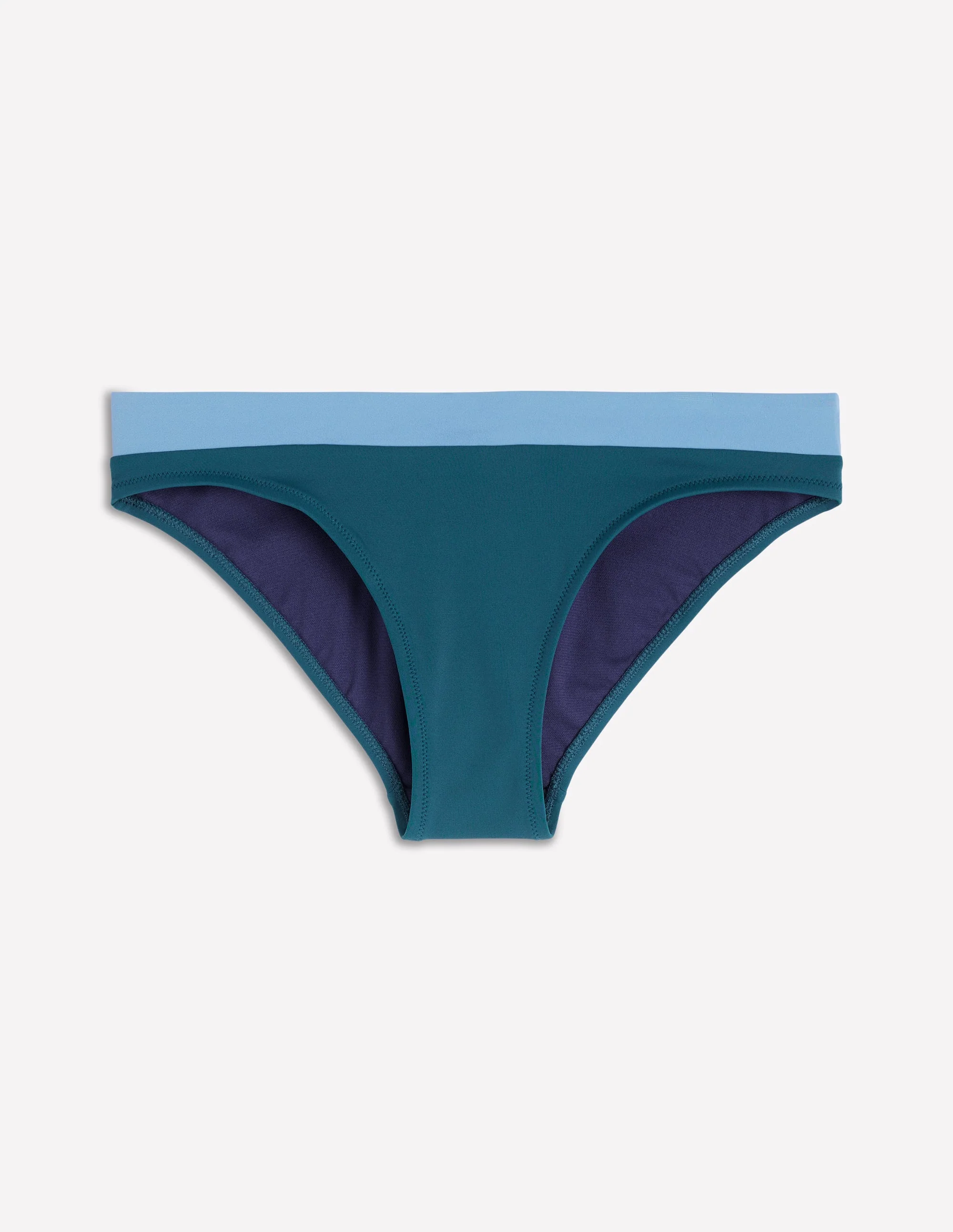 Campania Bikini Bottoms-Navy, Green, Blue Colourblock - Image 5