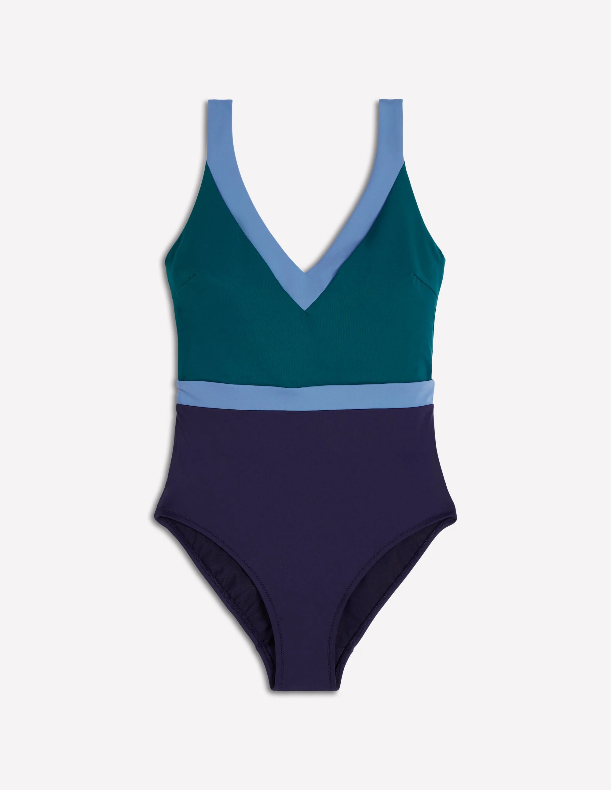 Campania Cross-back Swimsuit-Pacific Green Colourblock - Image 5