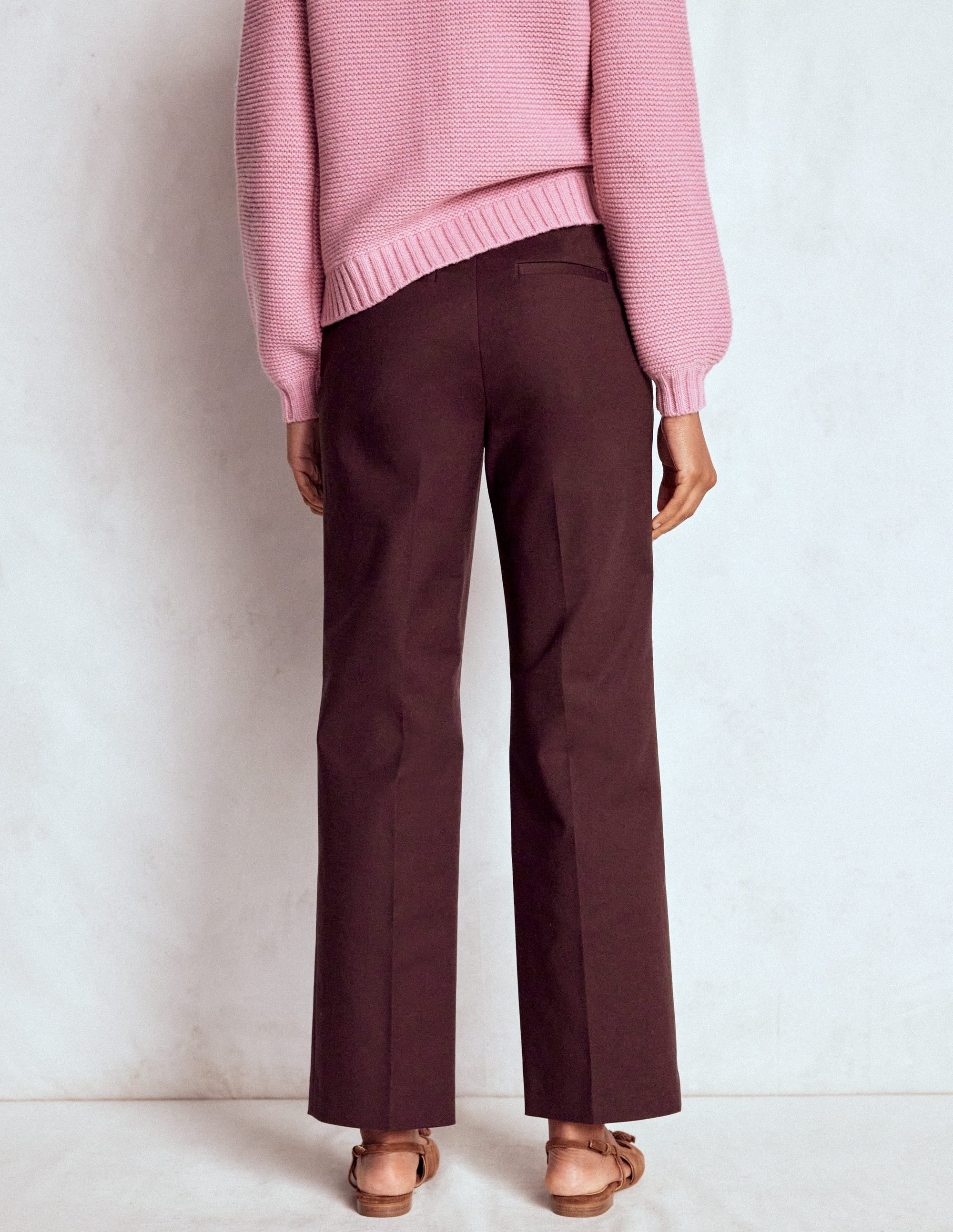 Canonbury 7/8 Trousers-Deep Aubergine - Image 3