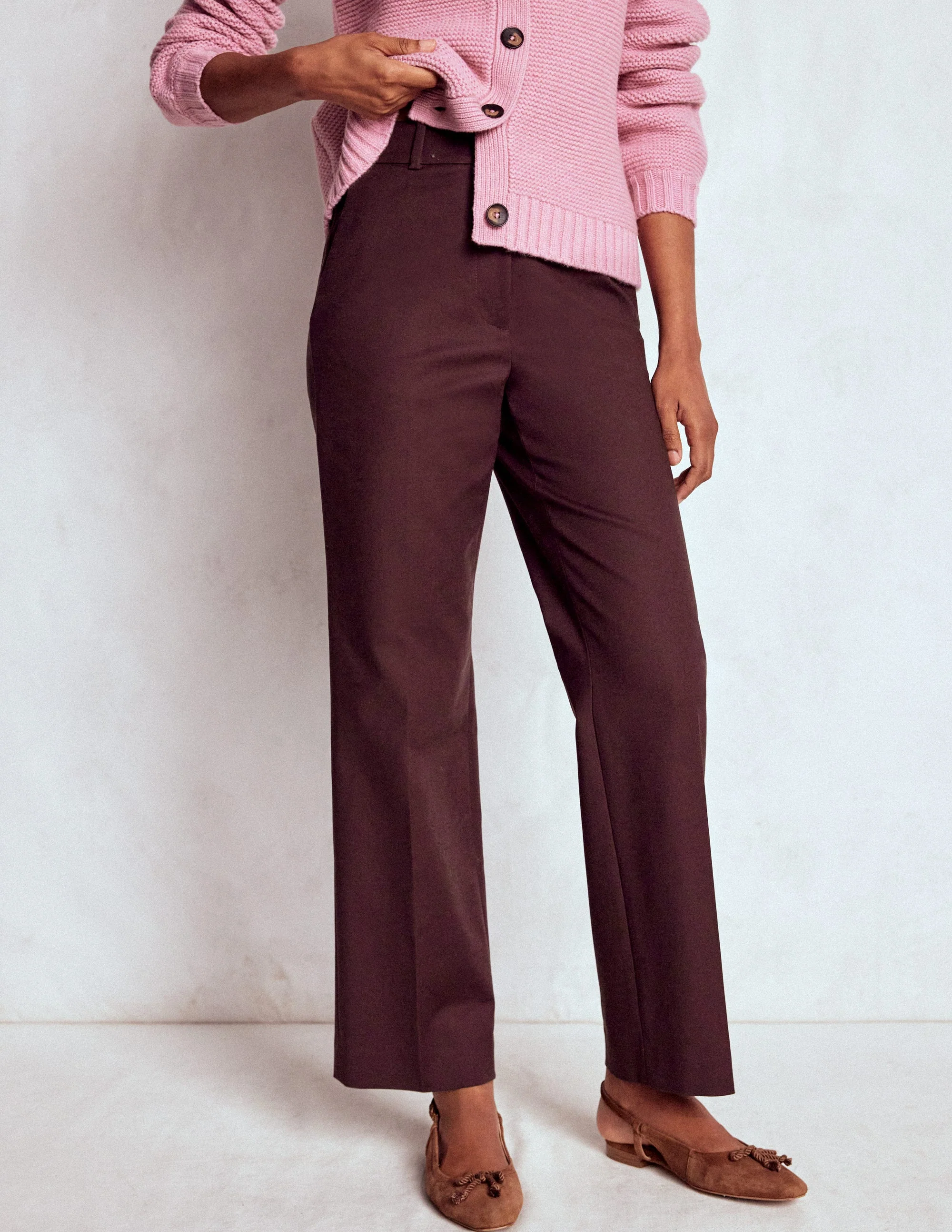 Canonbury 7/8 Trousers-Deep Aubergine - Image 4