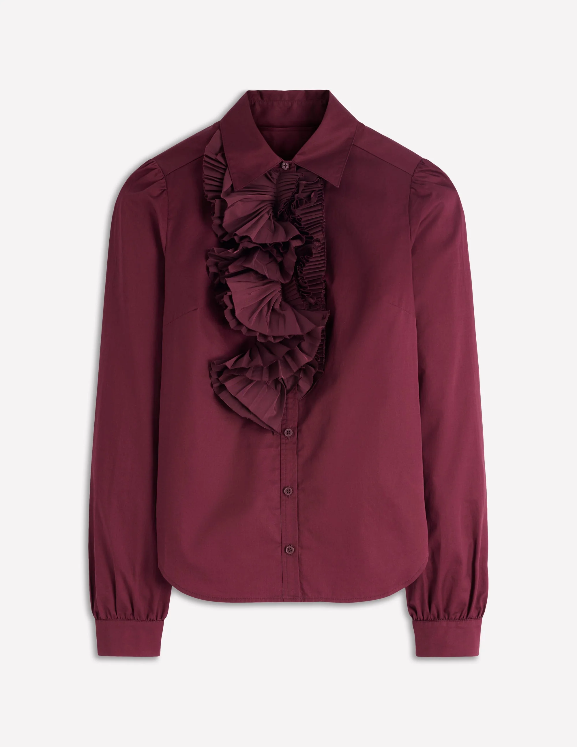 Cara Ruffle Shirt-Deep Wisteria - Image 5