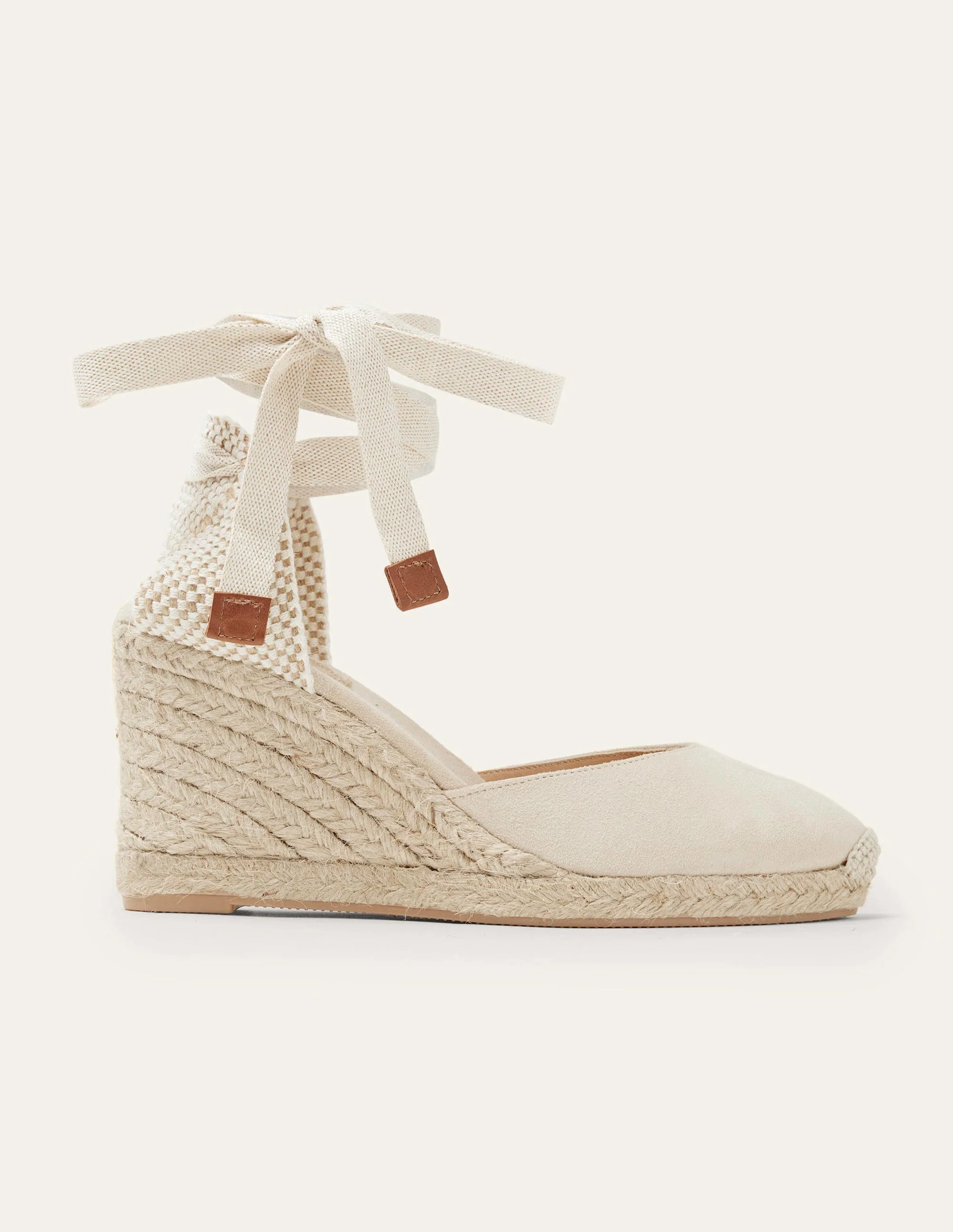 Cassie High Espadrille Wedges-Oatmeal - Image 2