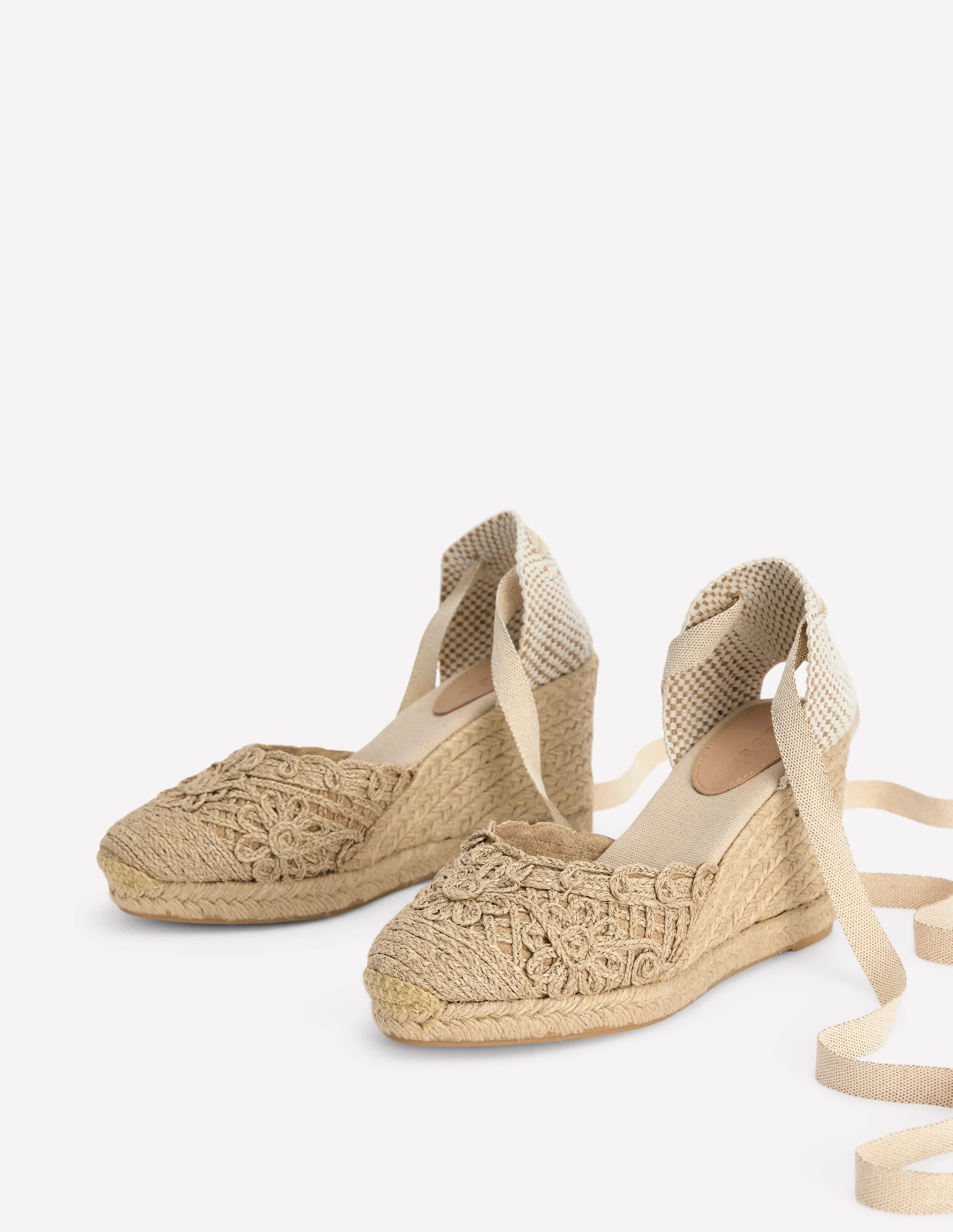 Cassie high wedge espadrille-Natural - Image 2