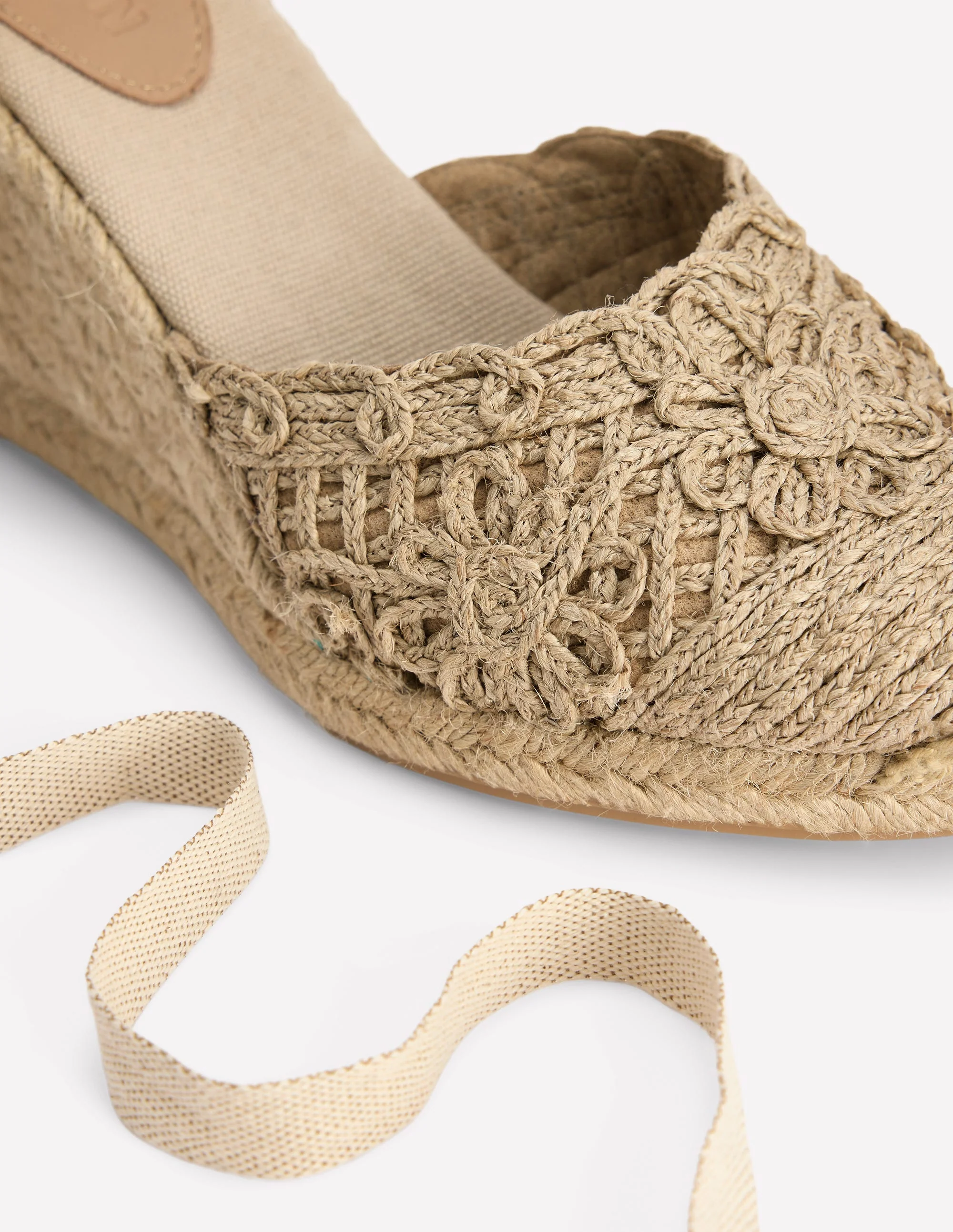 Cassie high wedge espadrille-Natural - Image 3