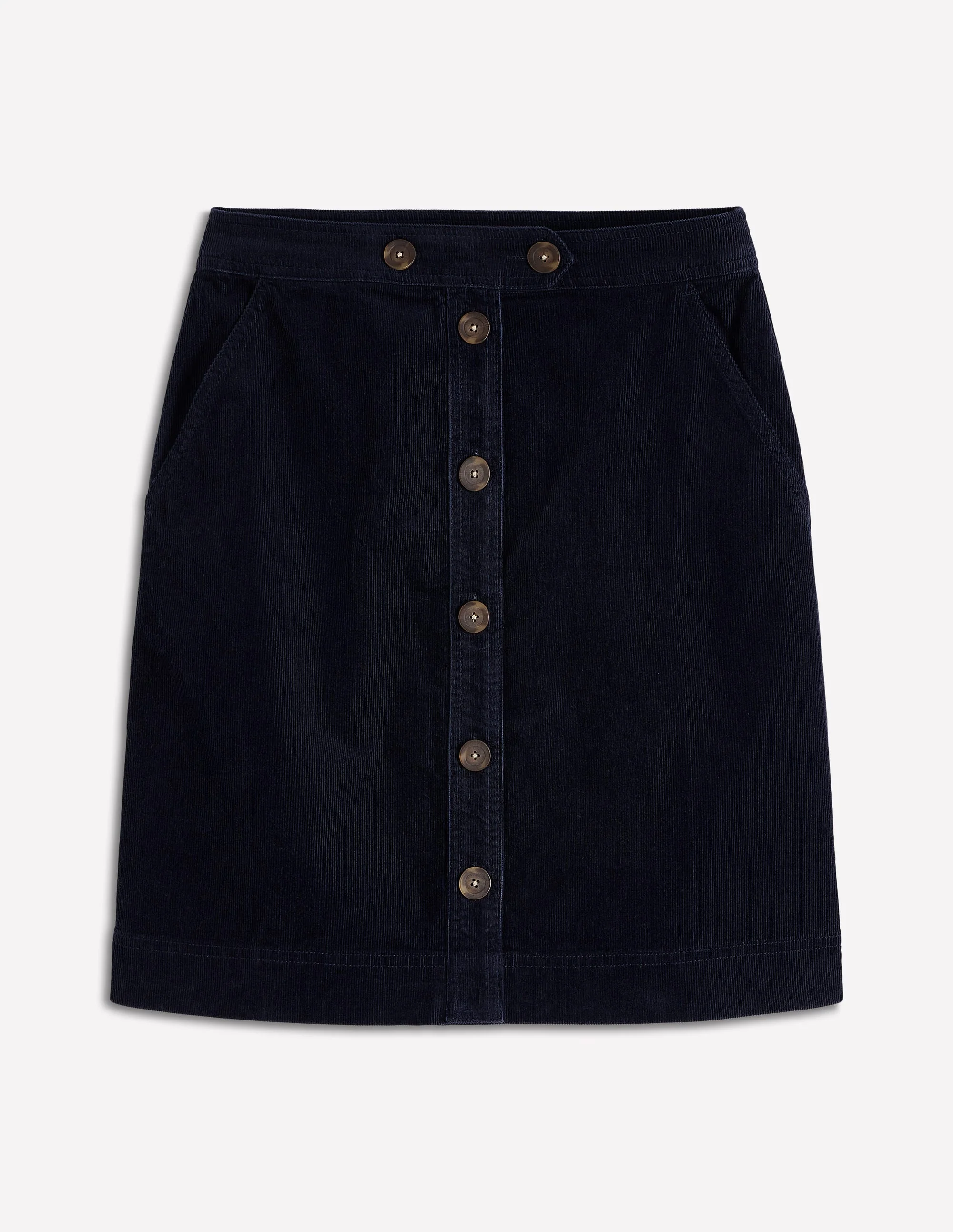 Cecelia Cord Skirt-Navy - Image 6