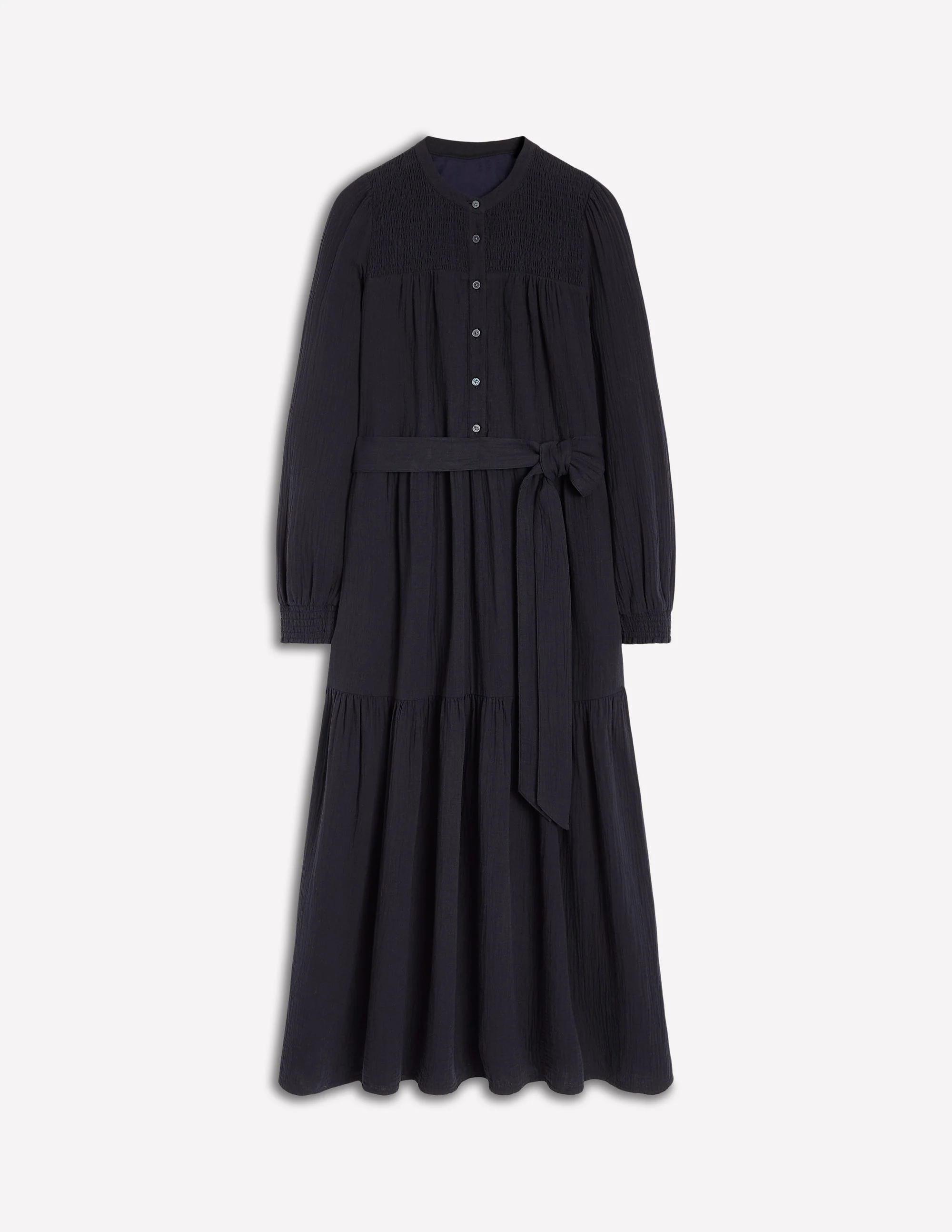 Cecily Double Cloth Midi Dress-Midnight Blue - Image 7