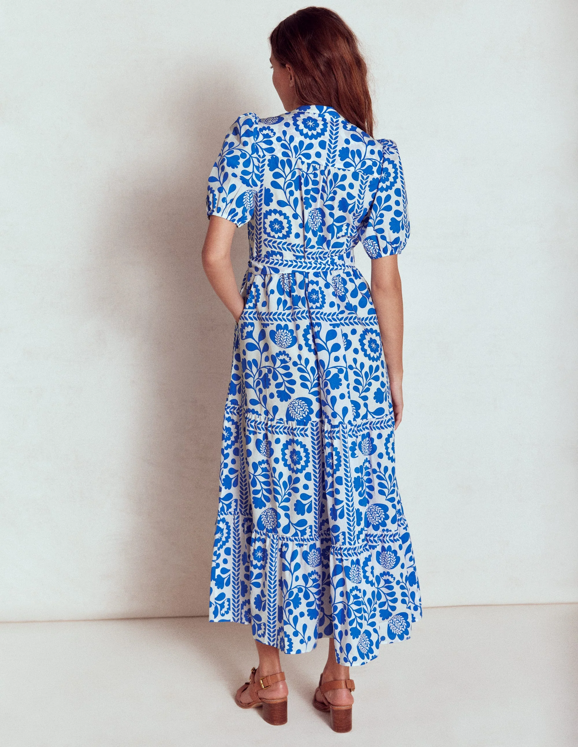 Christabel Cotton Midi Dress-Cotton Broderie - Image 3