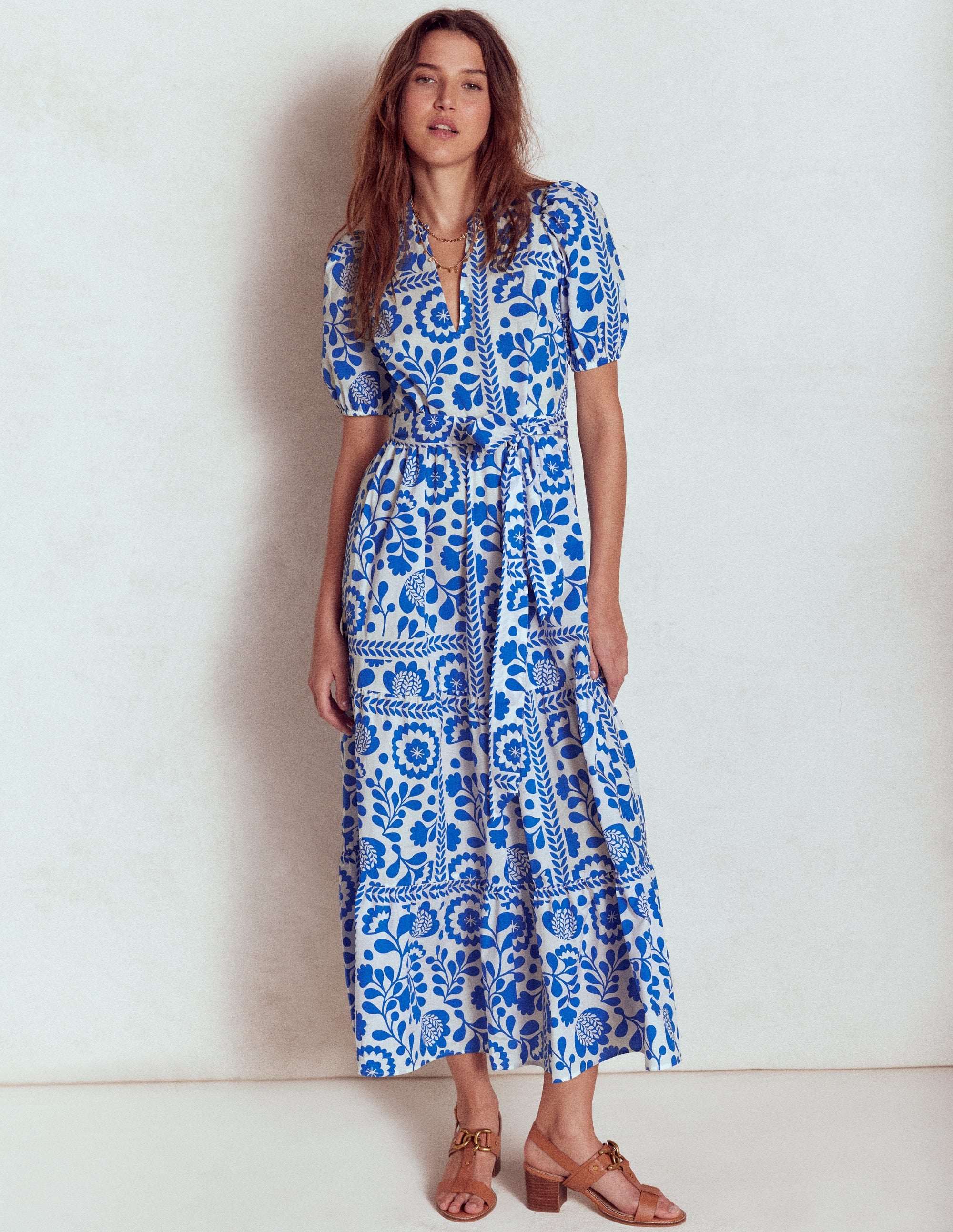 Christabel Cotton Midi Dress-Cotton Broderie - Image 4