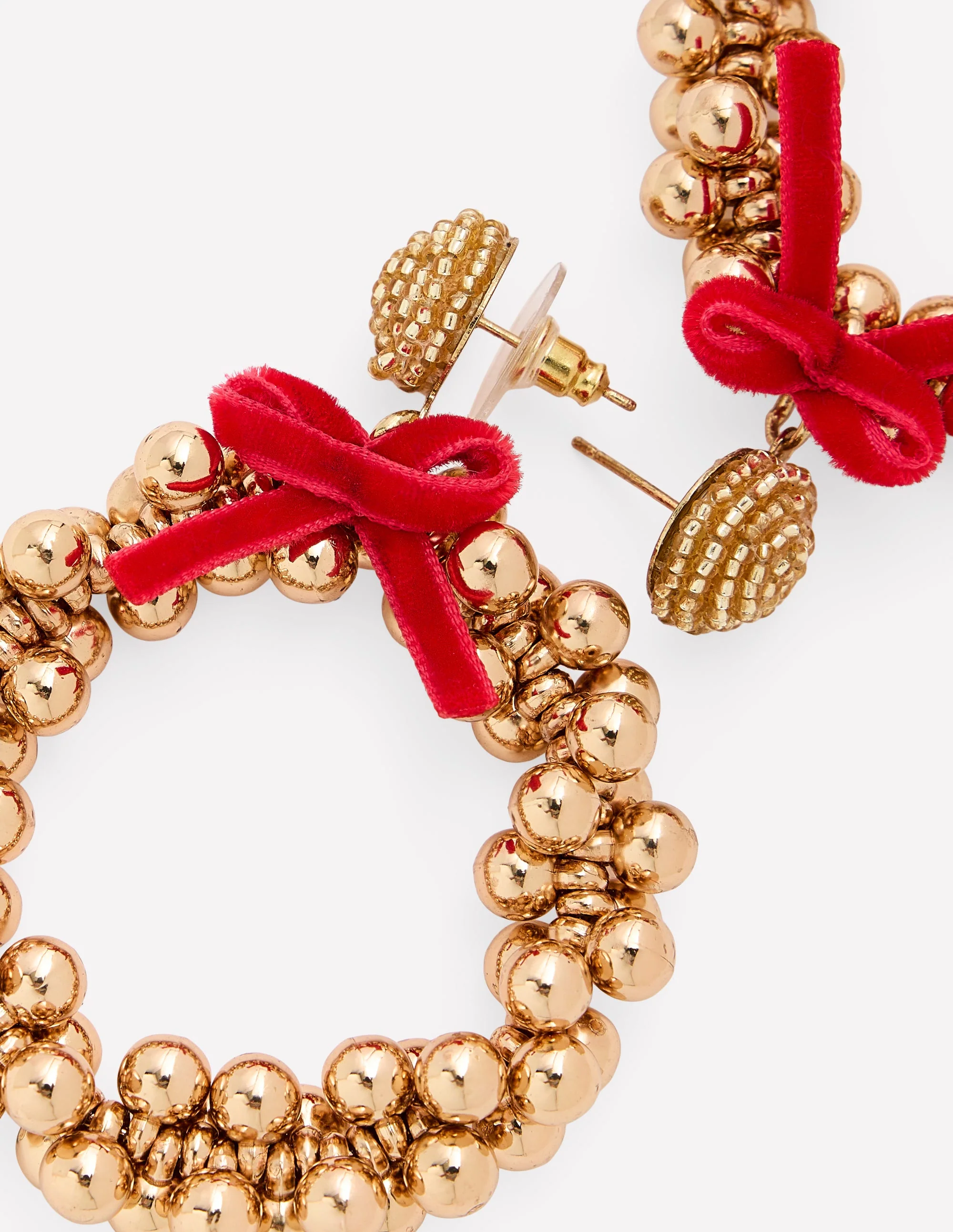 Christmas Novelty Earrings-Wreath - Image 3