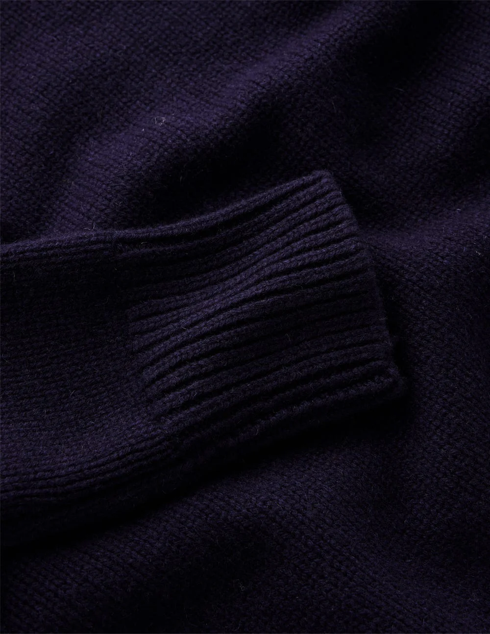 Chunky Cashmere Jumper-Navy - Image 8