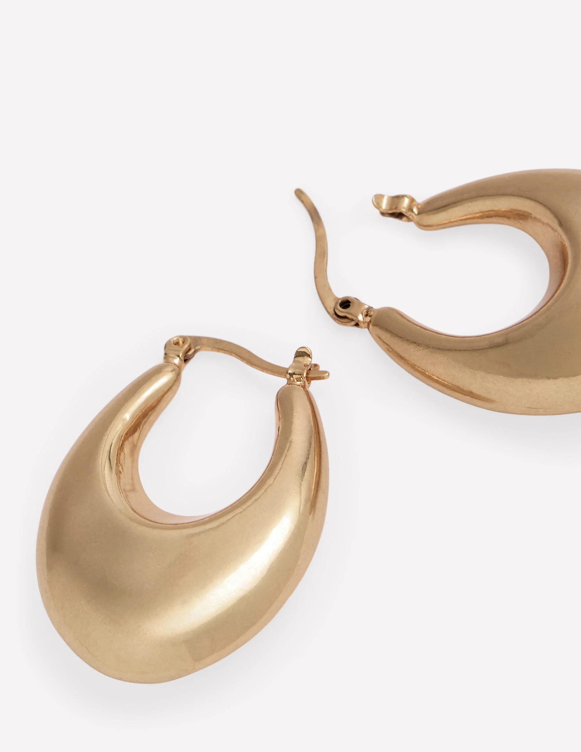 Chunky Curve Hoops-Gold Colour - Image 5