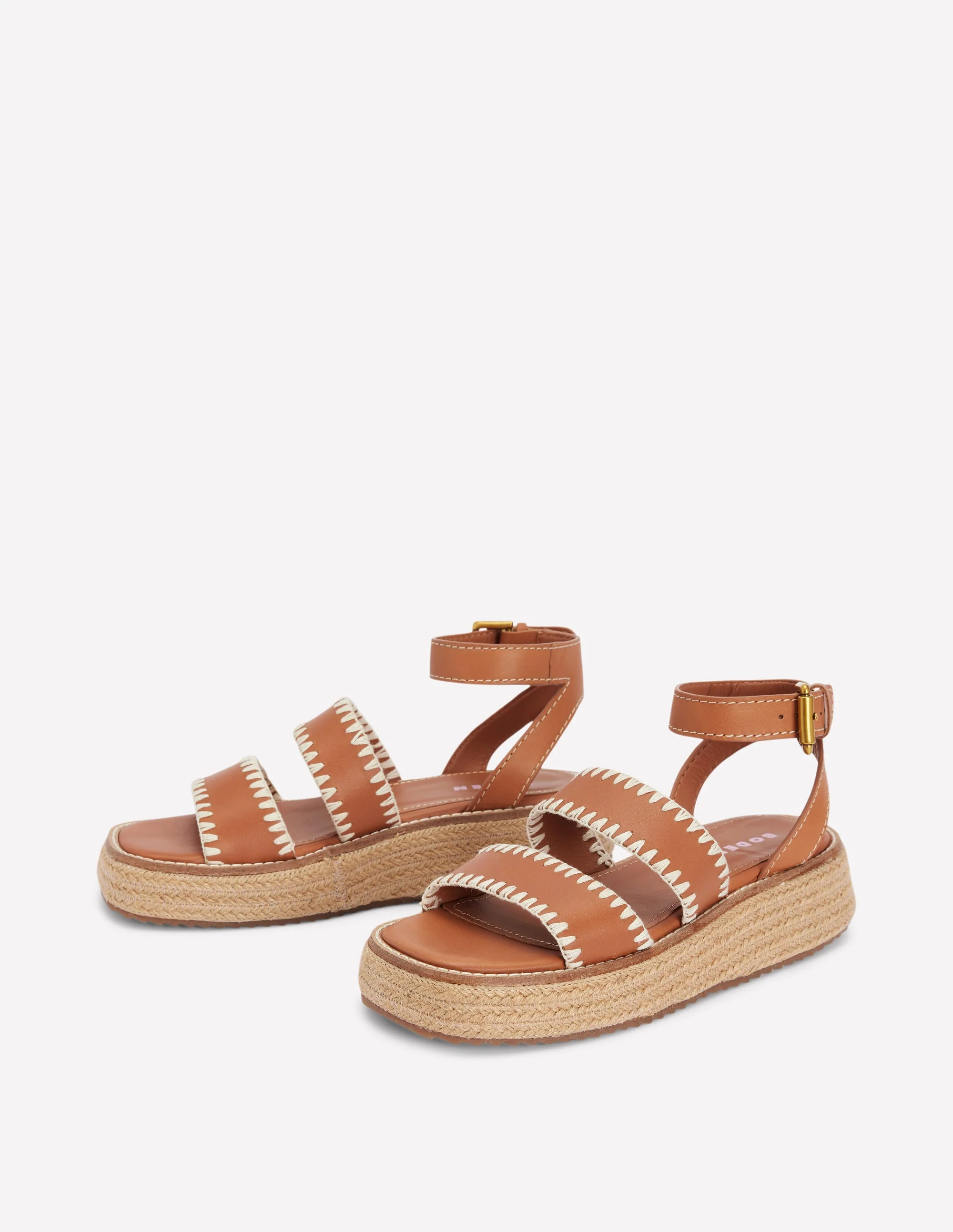 Chunky Flatform Sandals-Tan - Image 3
