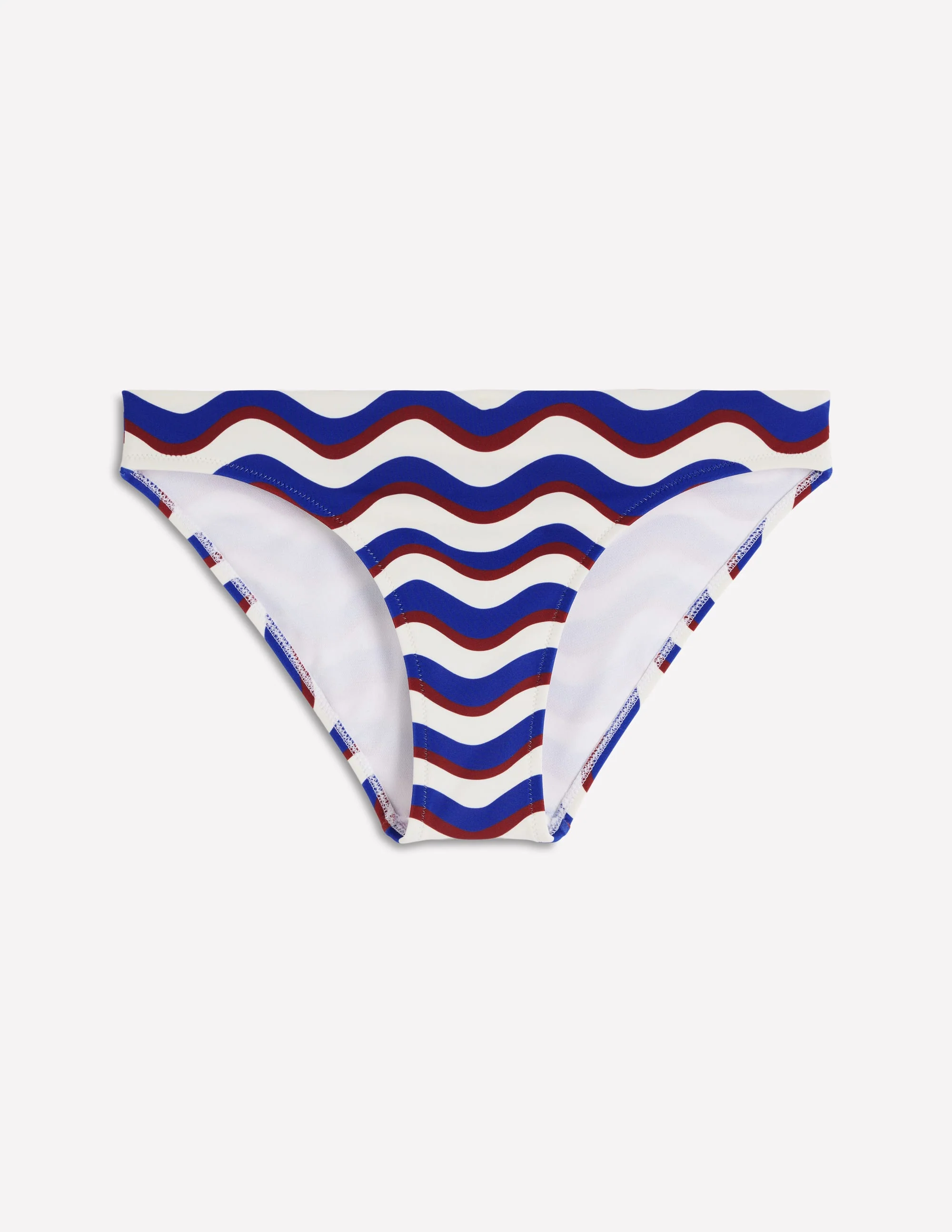 Classic Bikini Bottoms-Navy, Wavy Stripe - Image 7