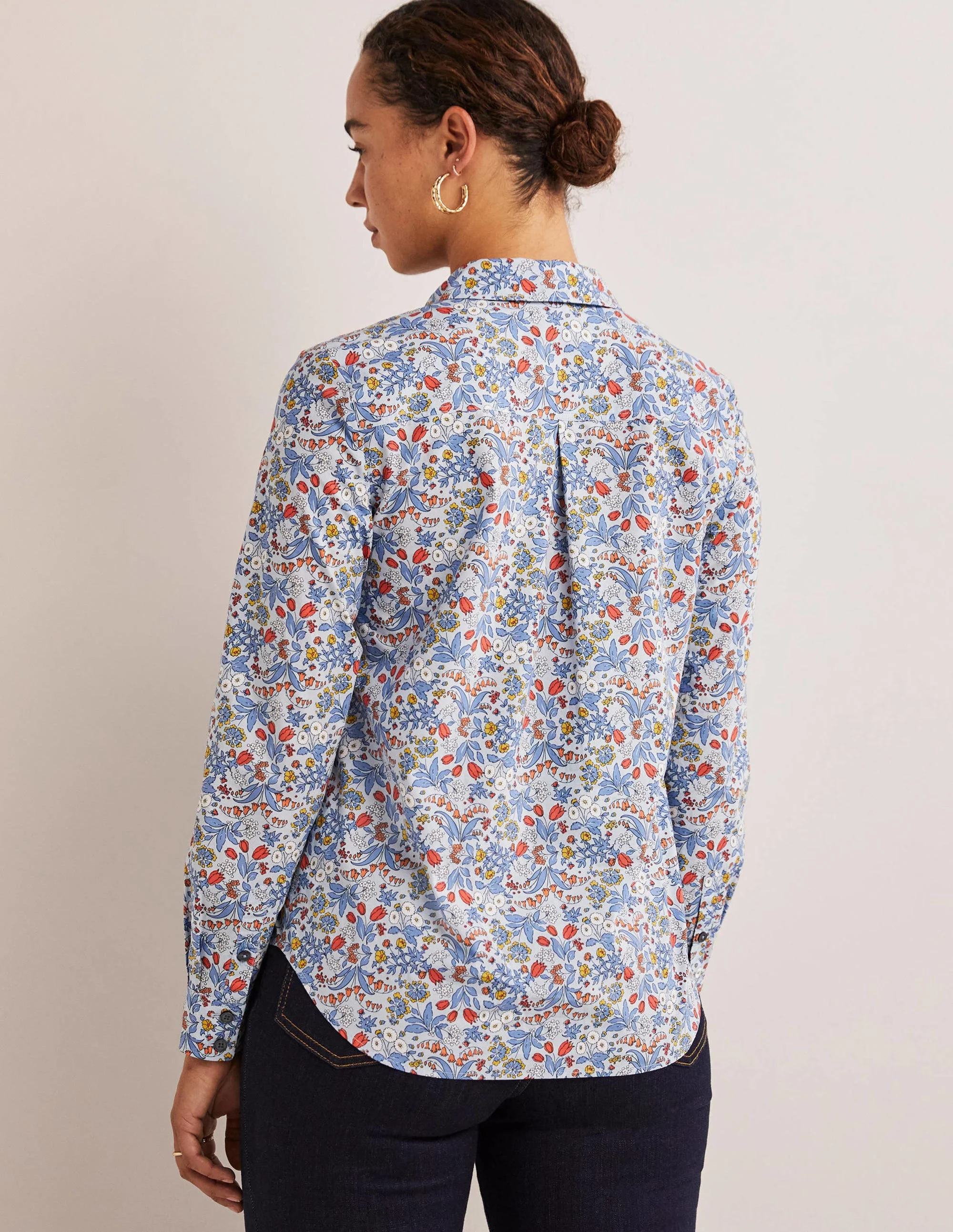 Classic Cotton Shirt-Surf, Wildflower - Image 3