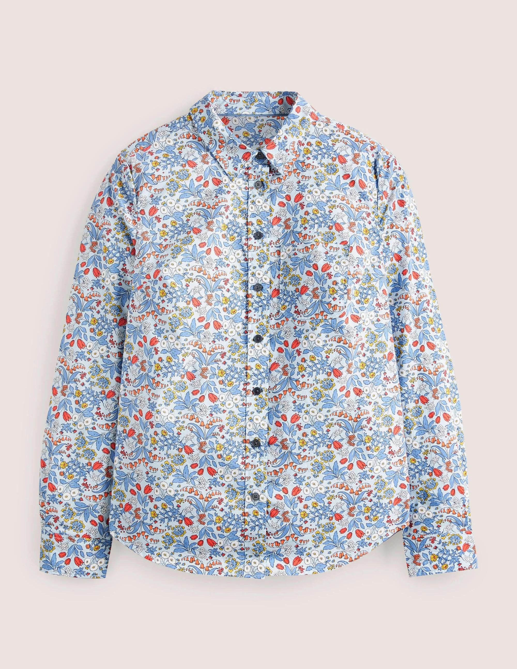 Classic Cotton Shirt-Surf, Wildflower - Image 5