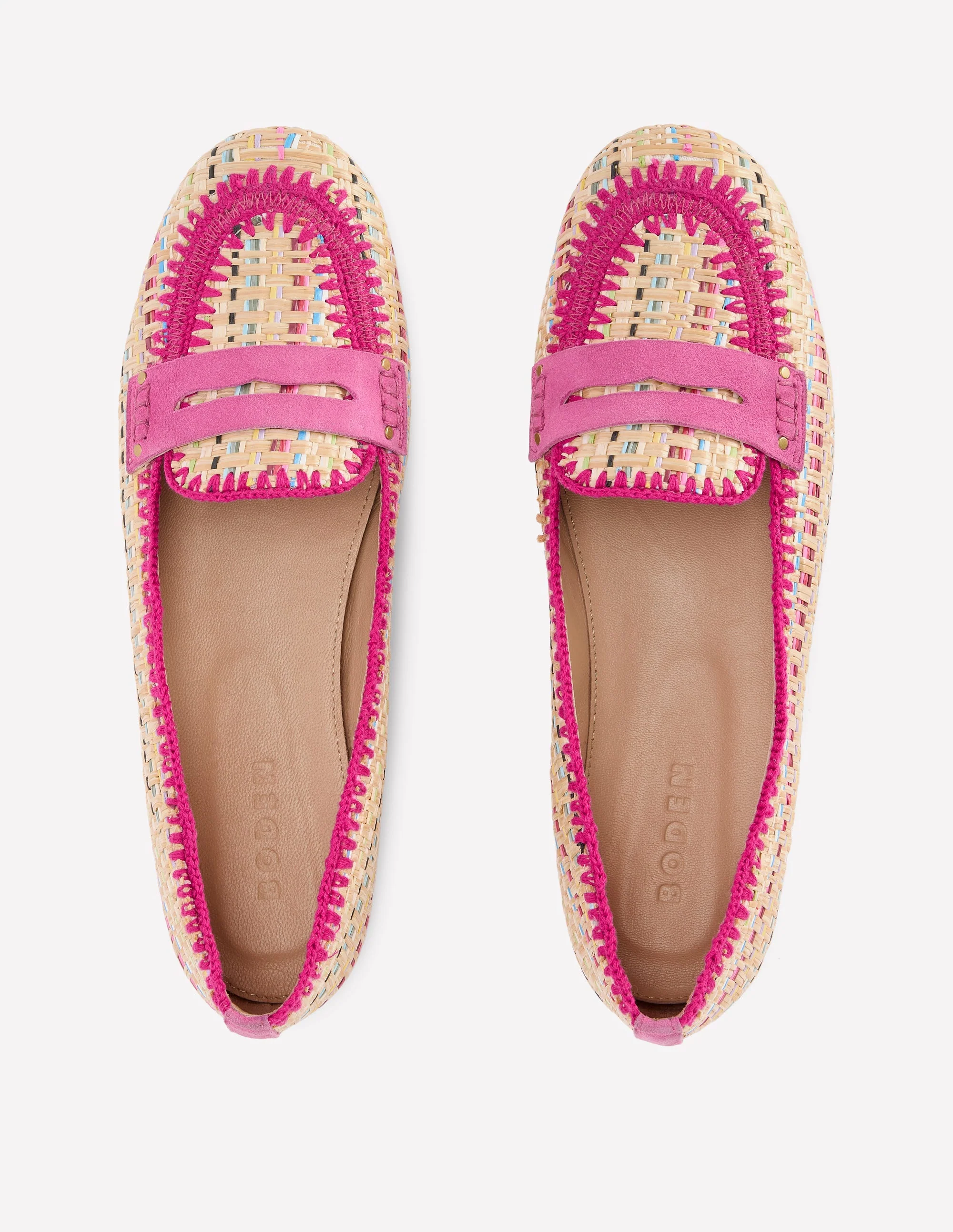 Classic Penny Loafers-Multi Raffia - Image 4
