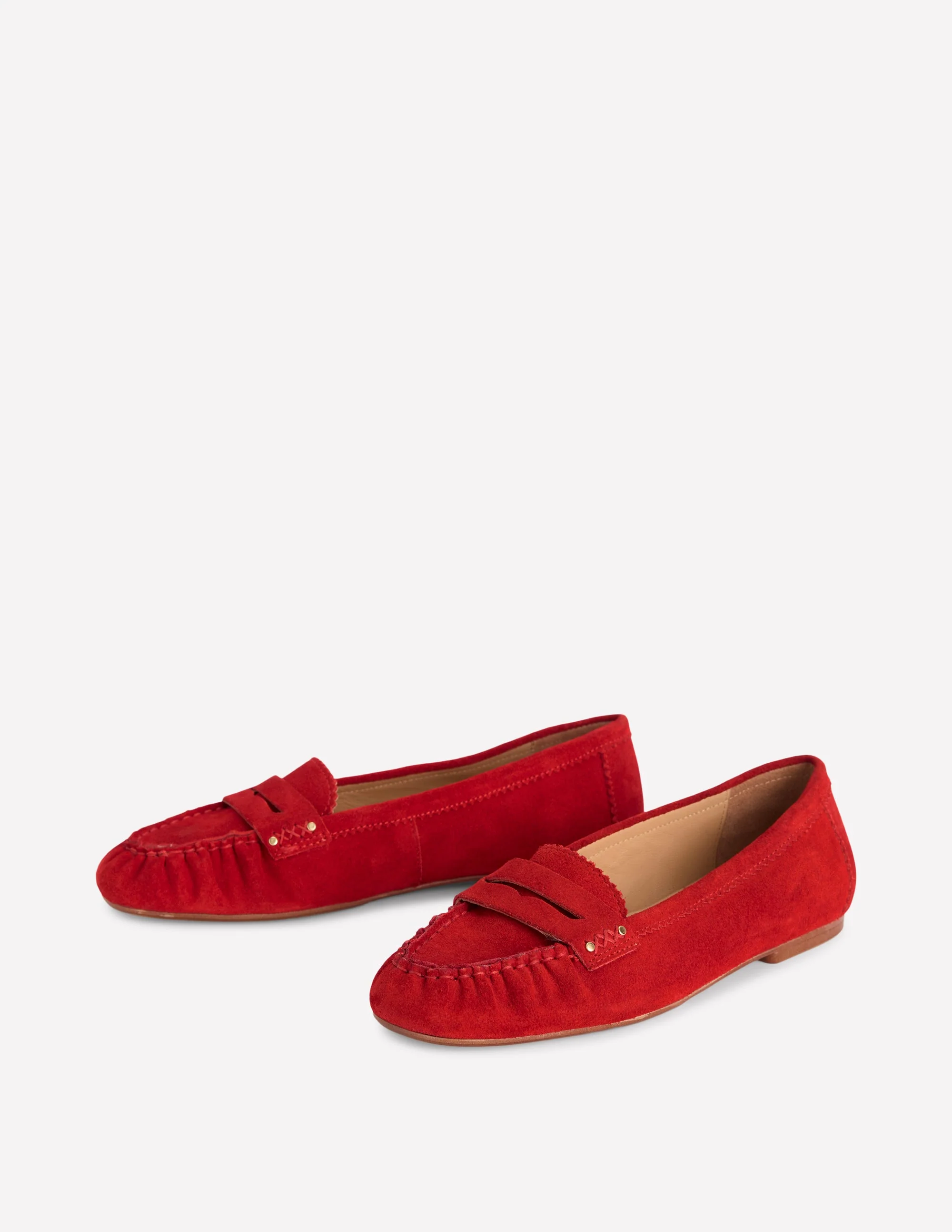 Classic Penny Loafers-Red - Image 4