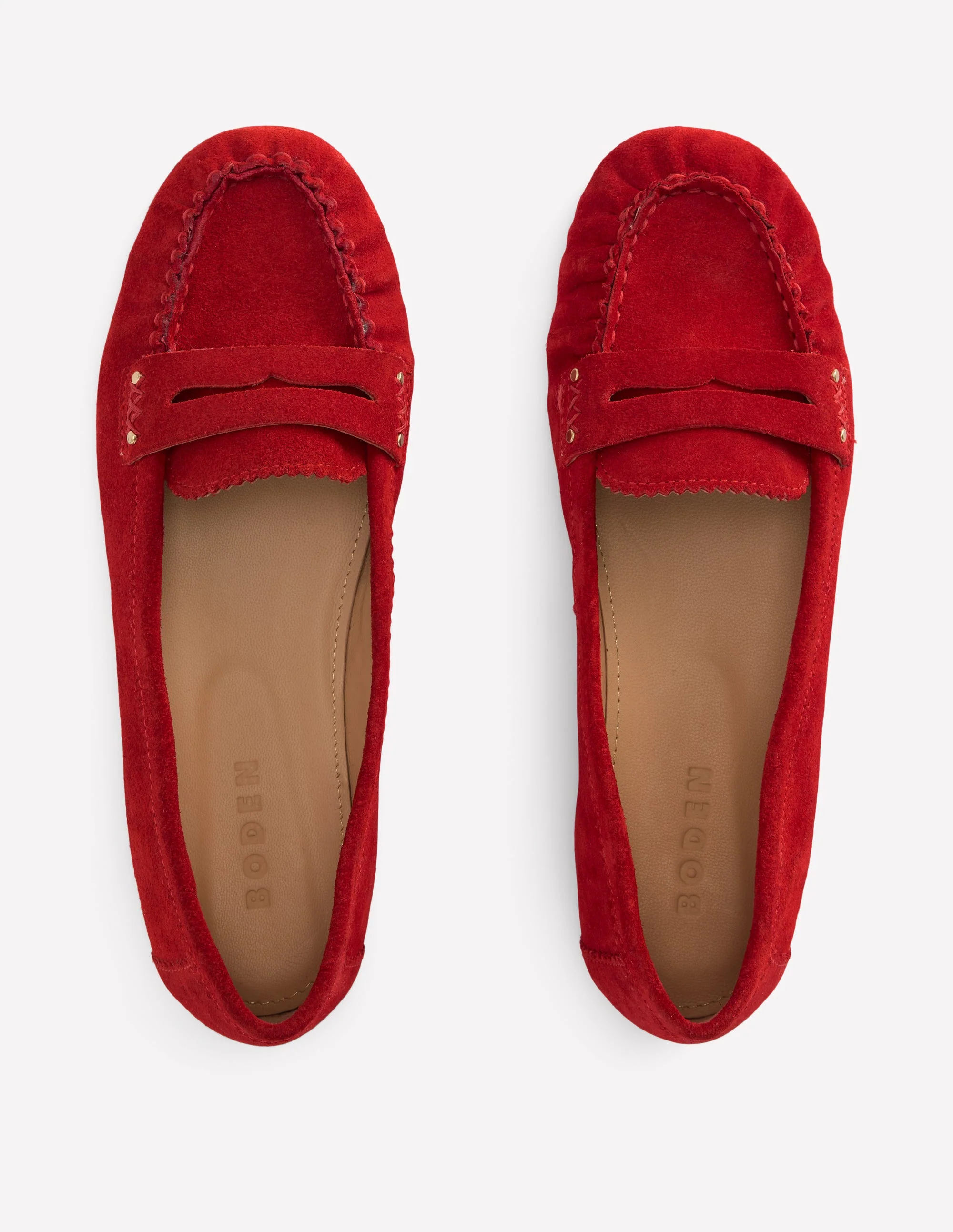 Classic Penny Loafers-Red - Image 5