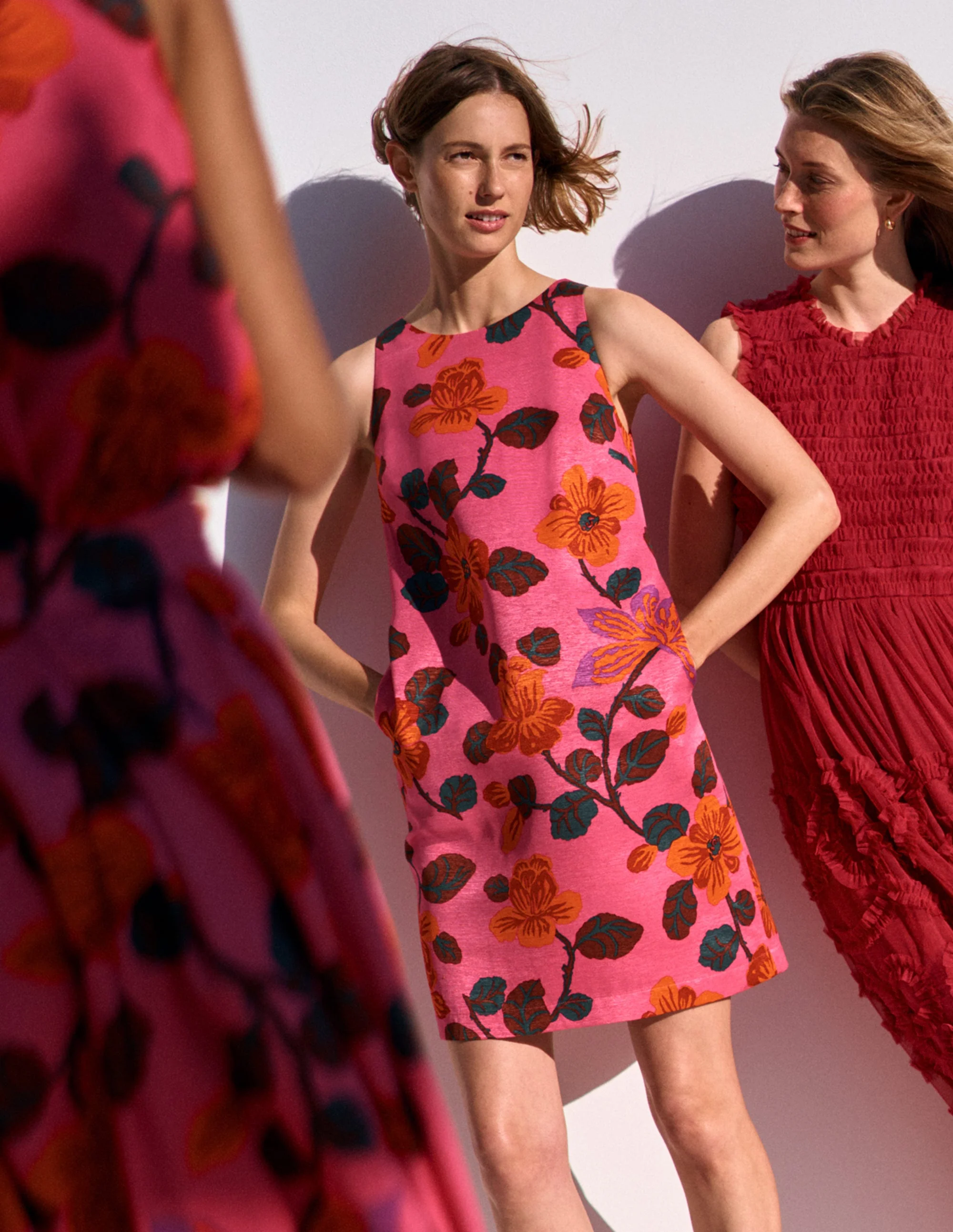 Classic Shift Dress-Pink, Elaborate Blossom - Image 2