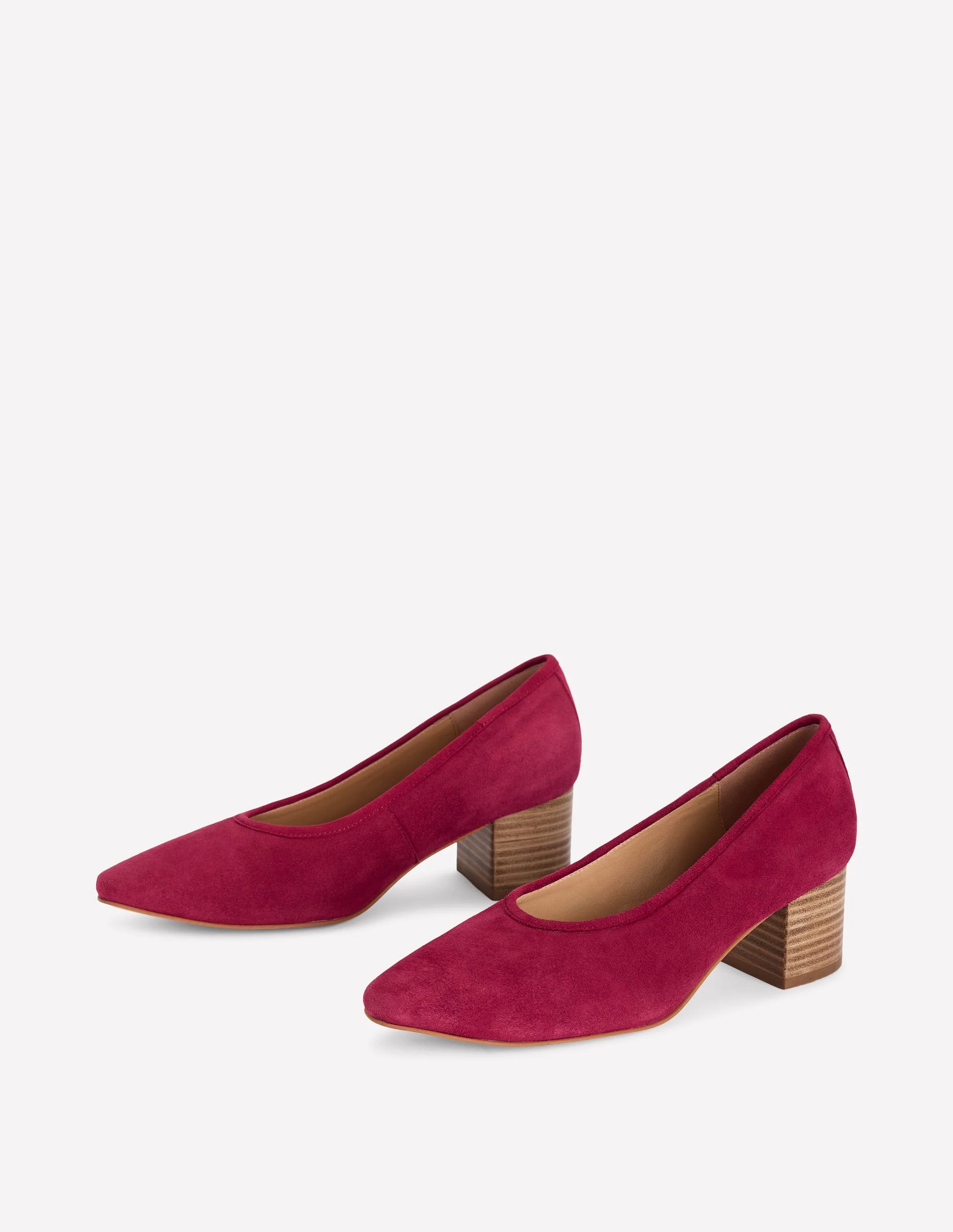 Closed Back Block Heel-Red - Image 3