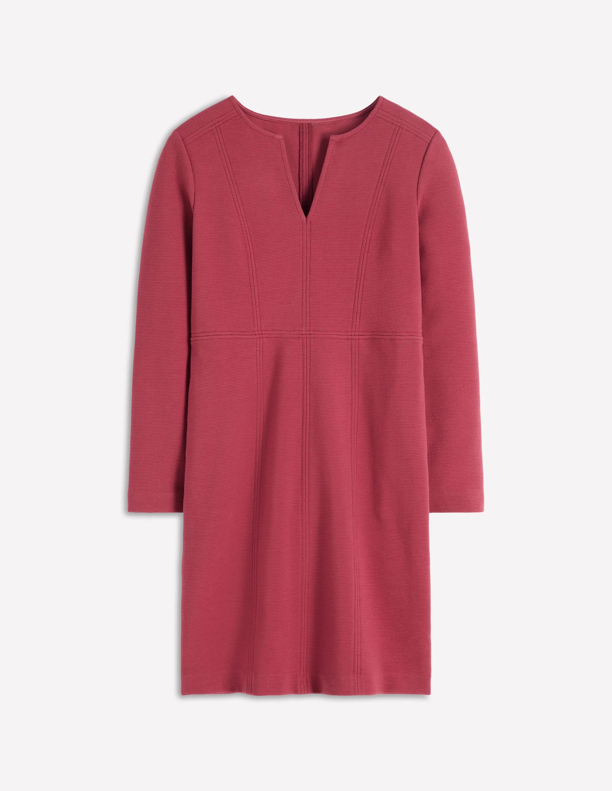 Colette Ottoman Shift Dress-Ruby Red - Image 5