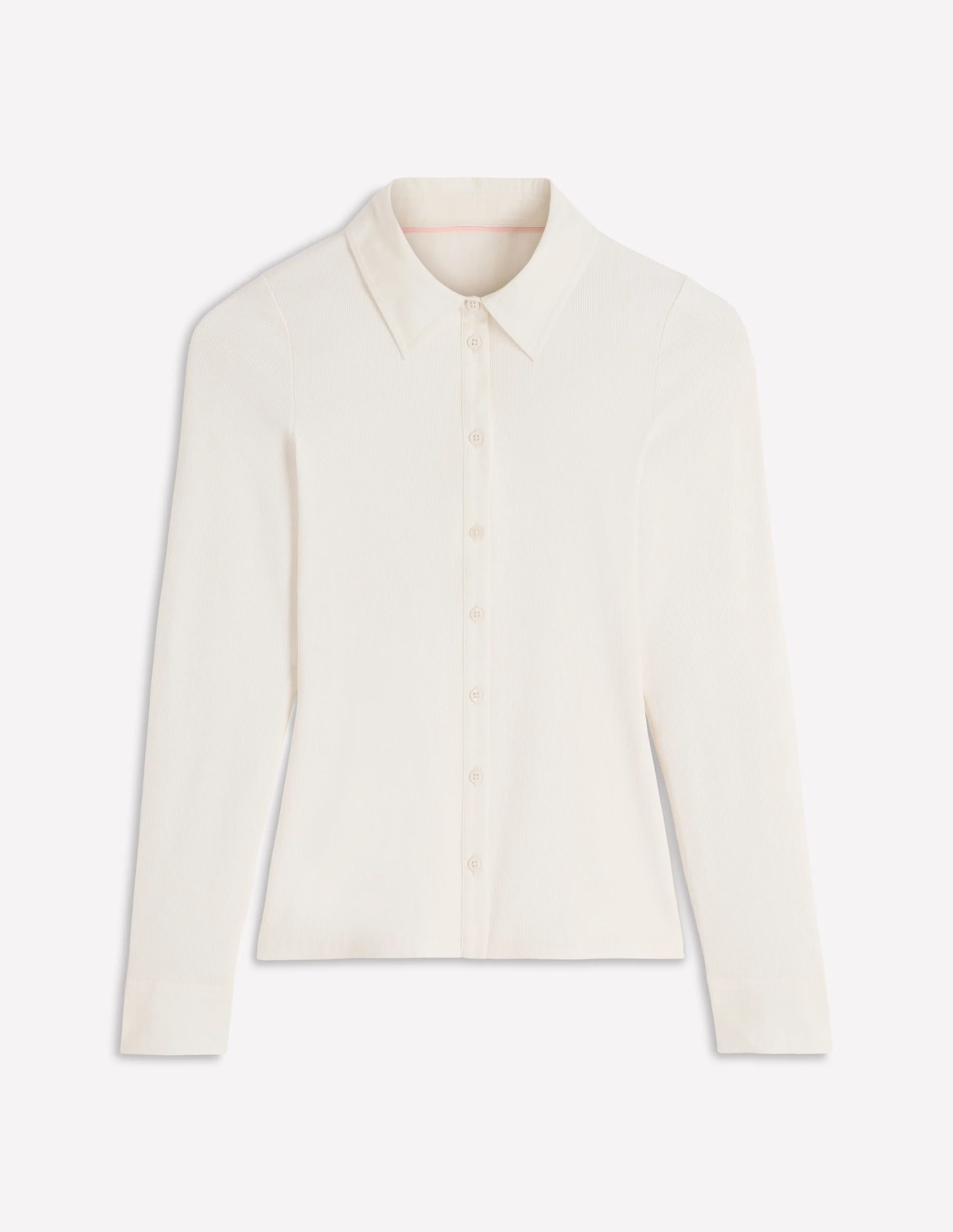 Collared Button Through Top-Ivory - Image 6