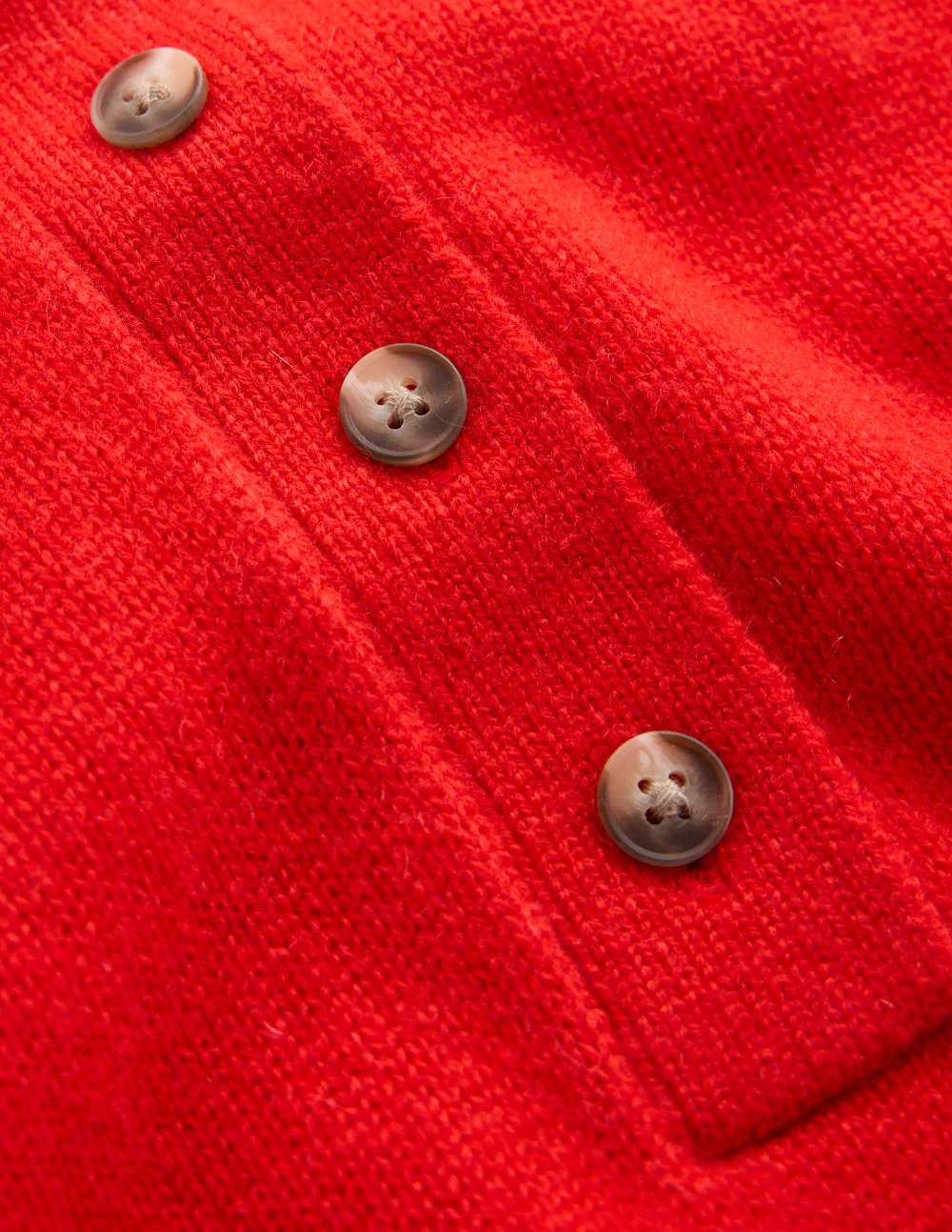 Collared Cashmere Jumper-Poppy Red - Image 6
