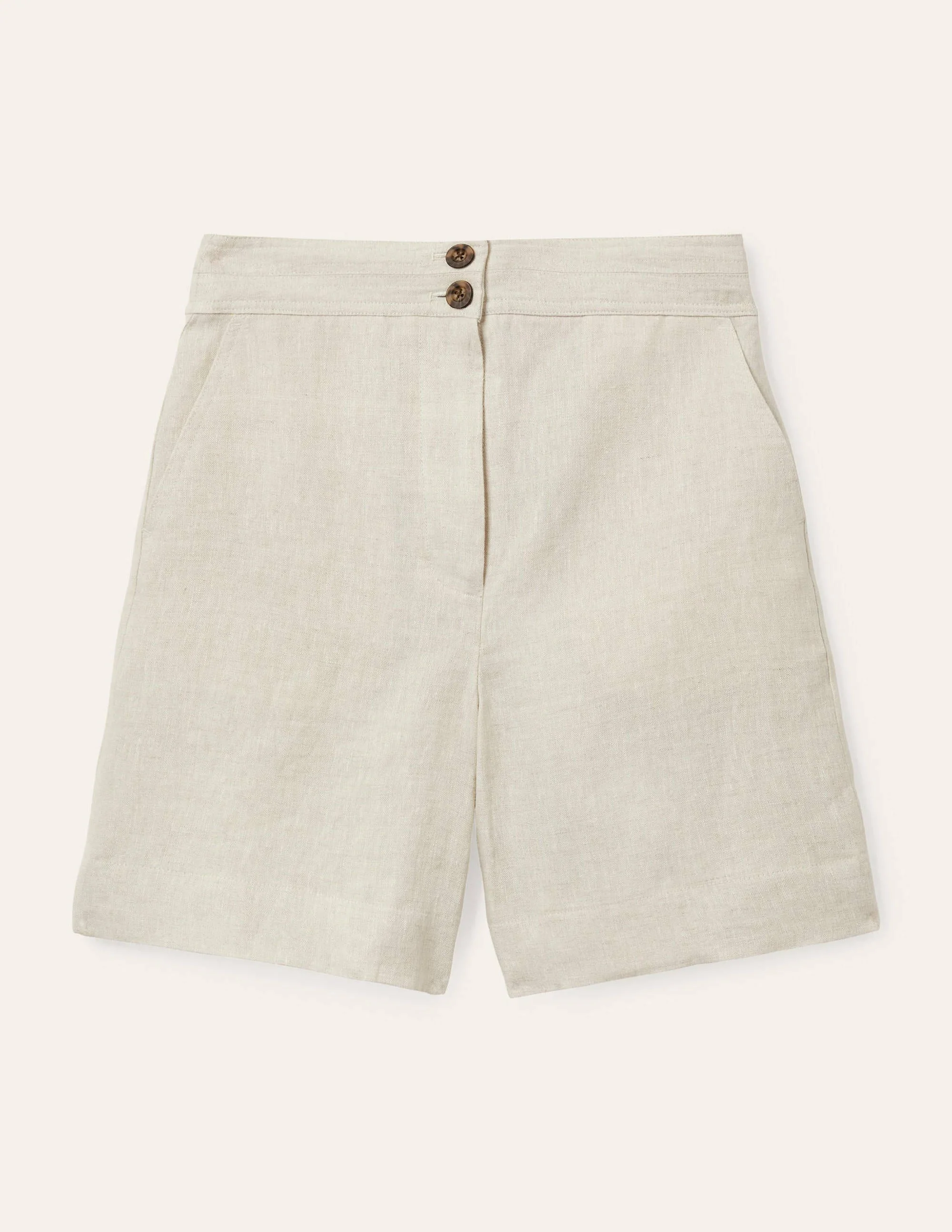 Cornwall Linen Shorts-Natural - Image 5