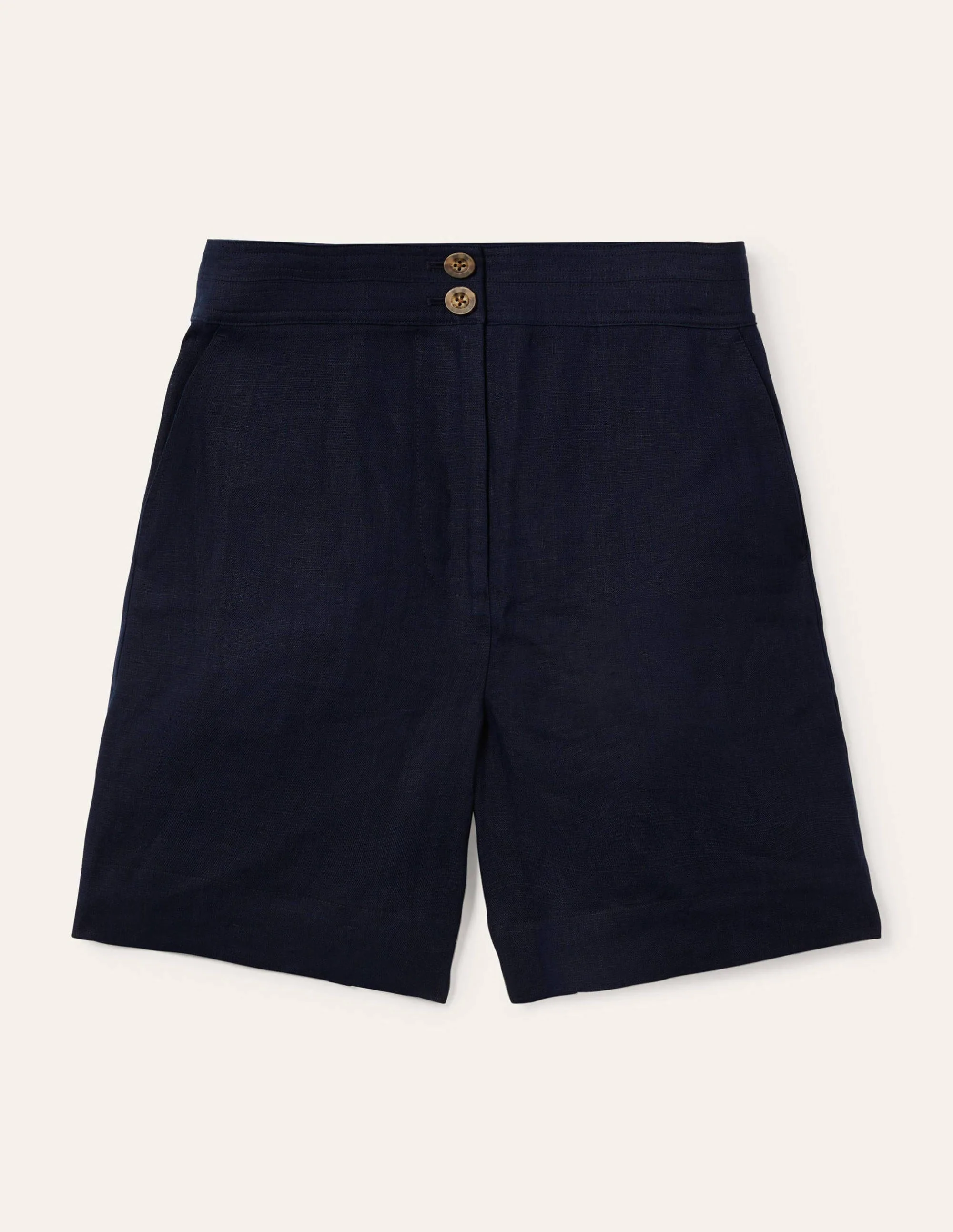 Cornwall Linen Shorts-Navy - Image 5