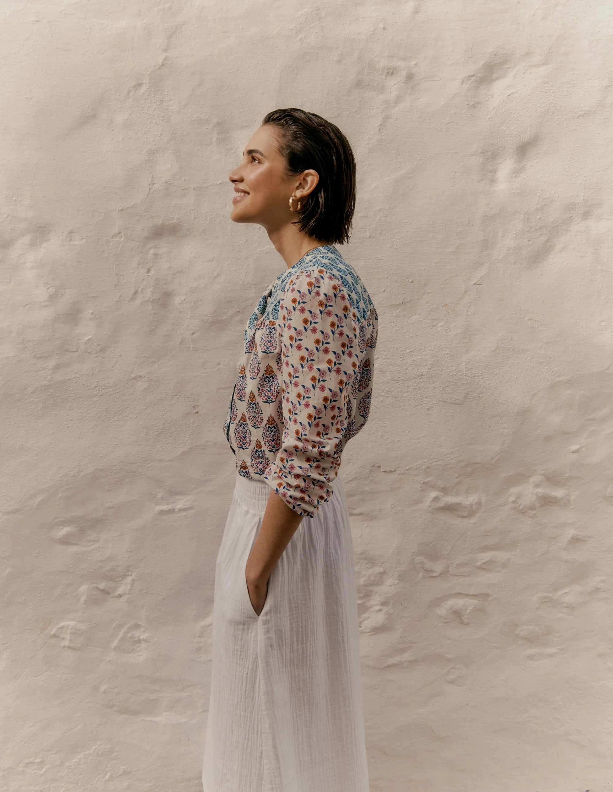 Corrine Cotton Top-Multi, Wildflower Bouquet - Image 2