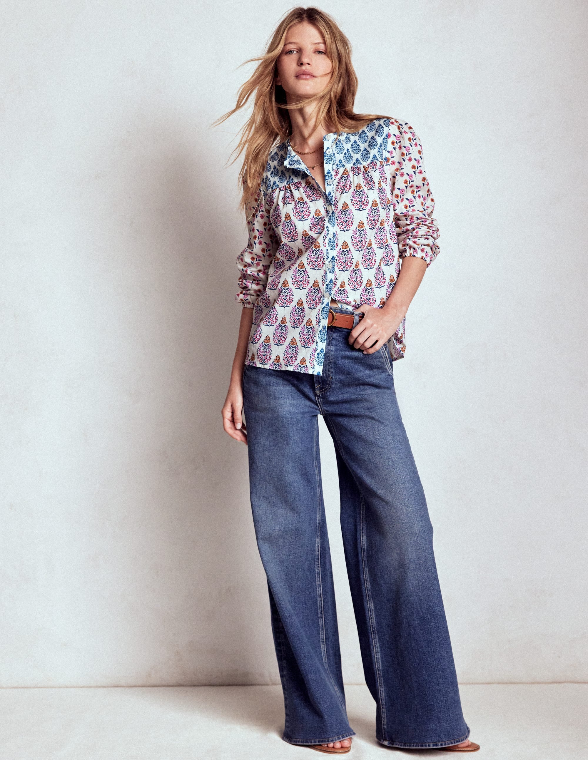 Corrine Cotton Top-Multi, Wildflower Bouquet - Image 5