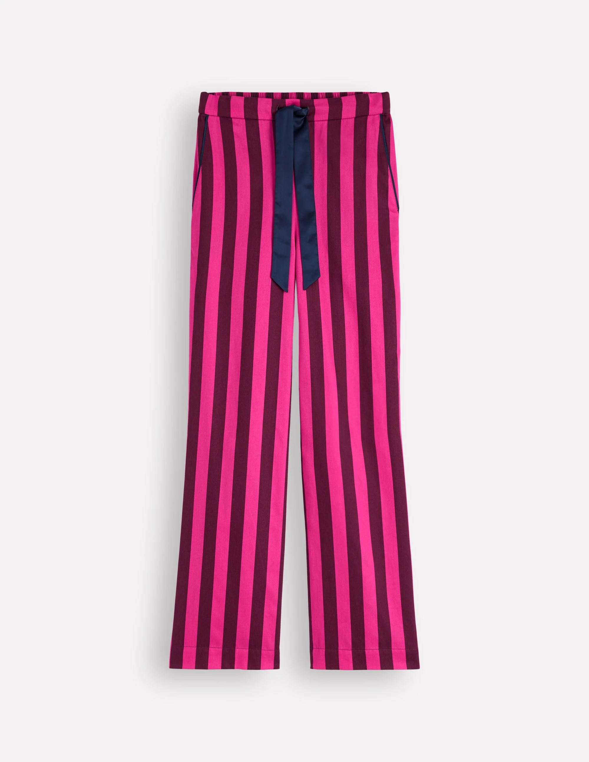 Cotton Pyjama Trousers-Pink Stripe - Image 7