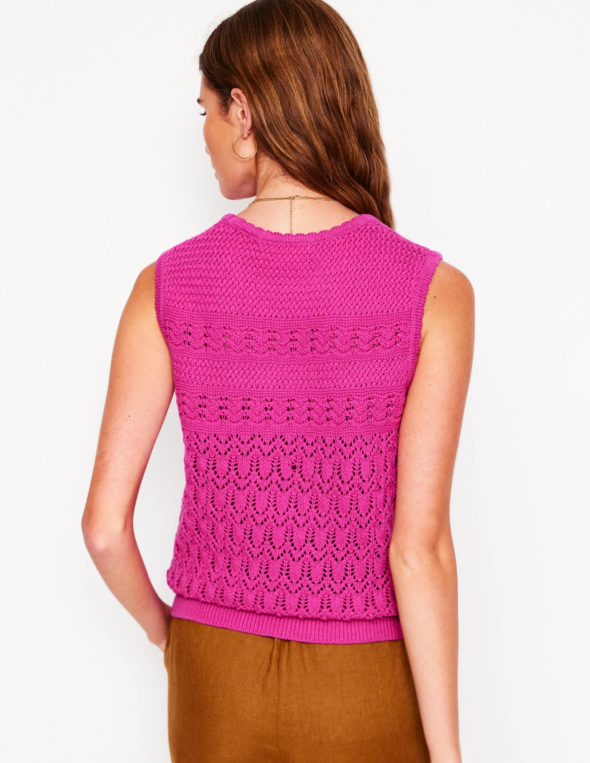 Cotton Stitch Crew Tank-Purple Damson - Image 3