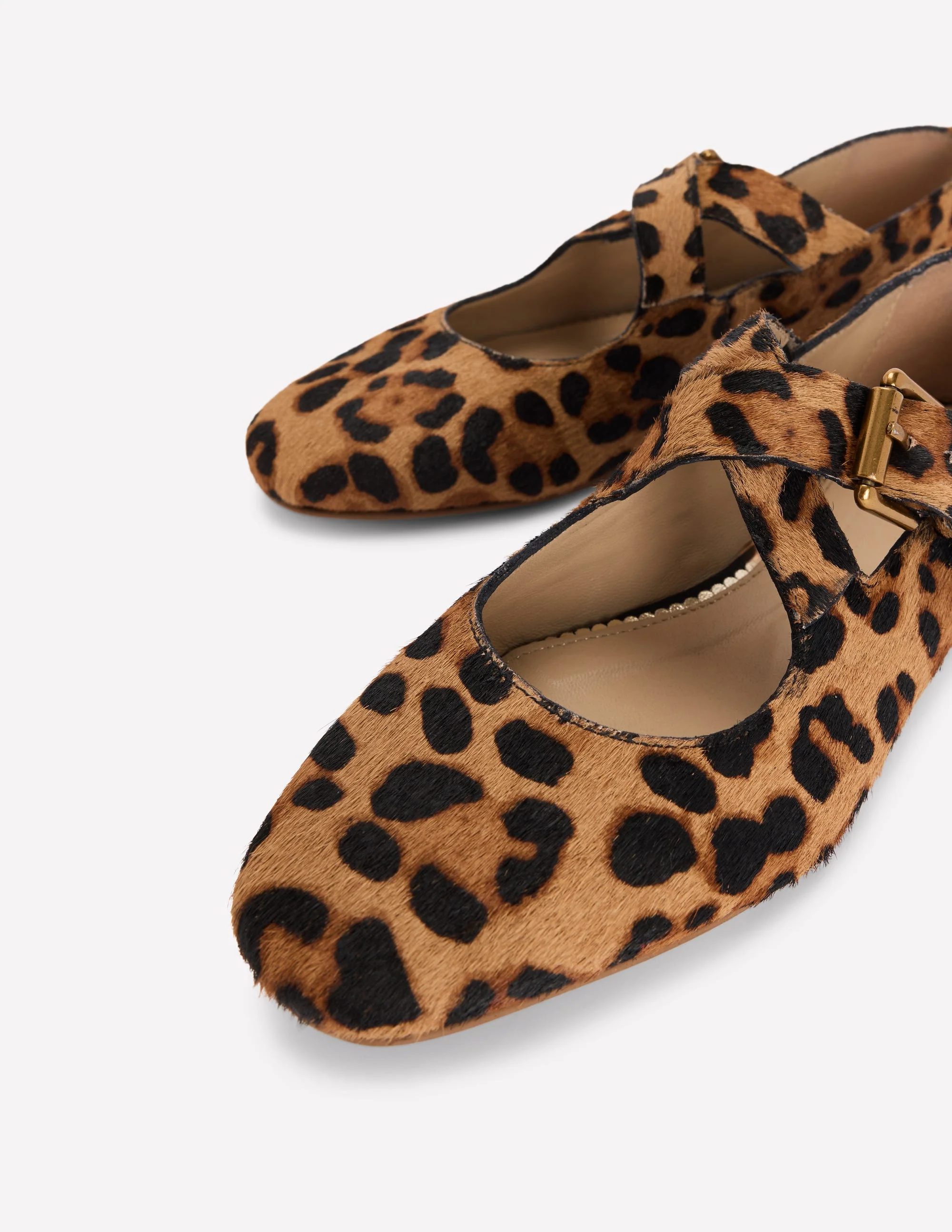 Cross Strap Mary Jane-Classic Leopard - Image 5
