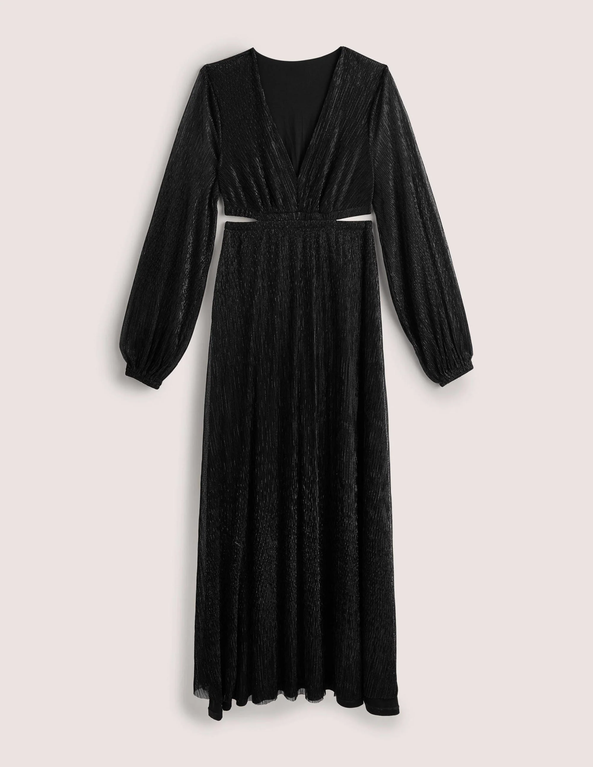 Cut-out Maxi Party Dress-Black - Image 8
