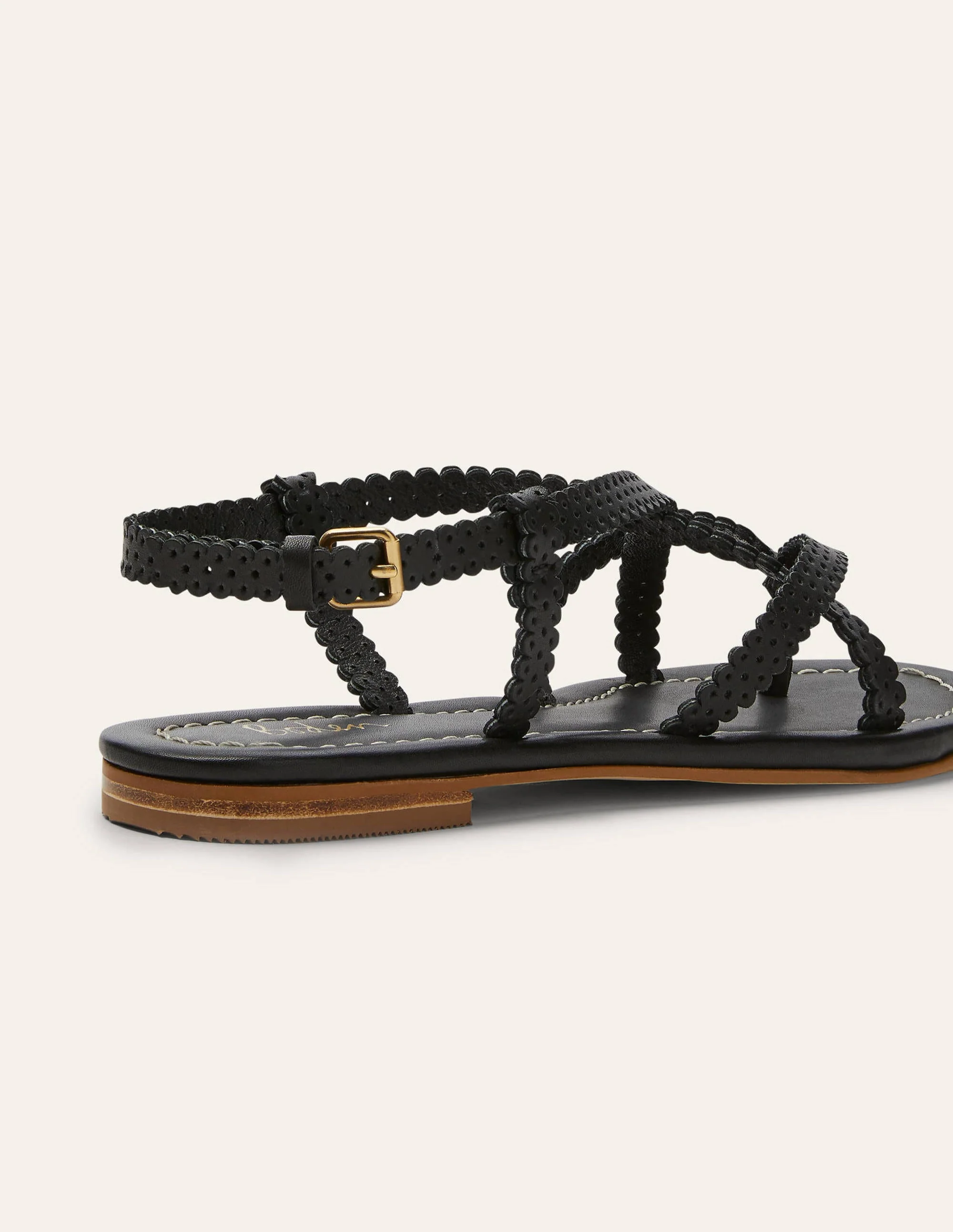 Deborah Strappy Sandals-Black - Image 4