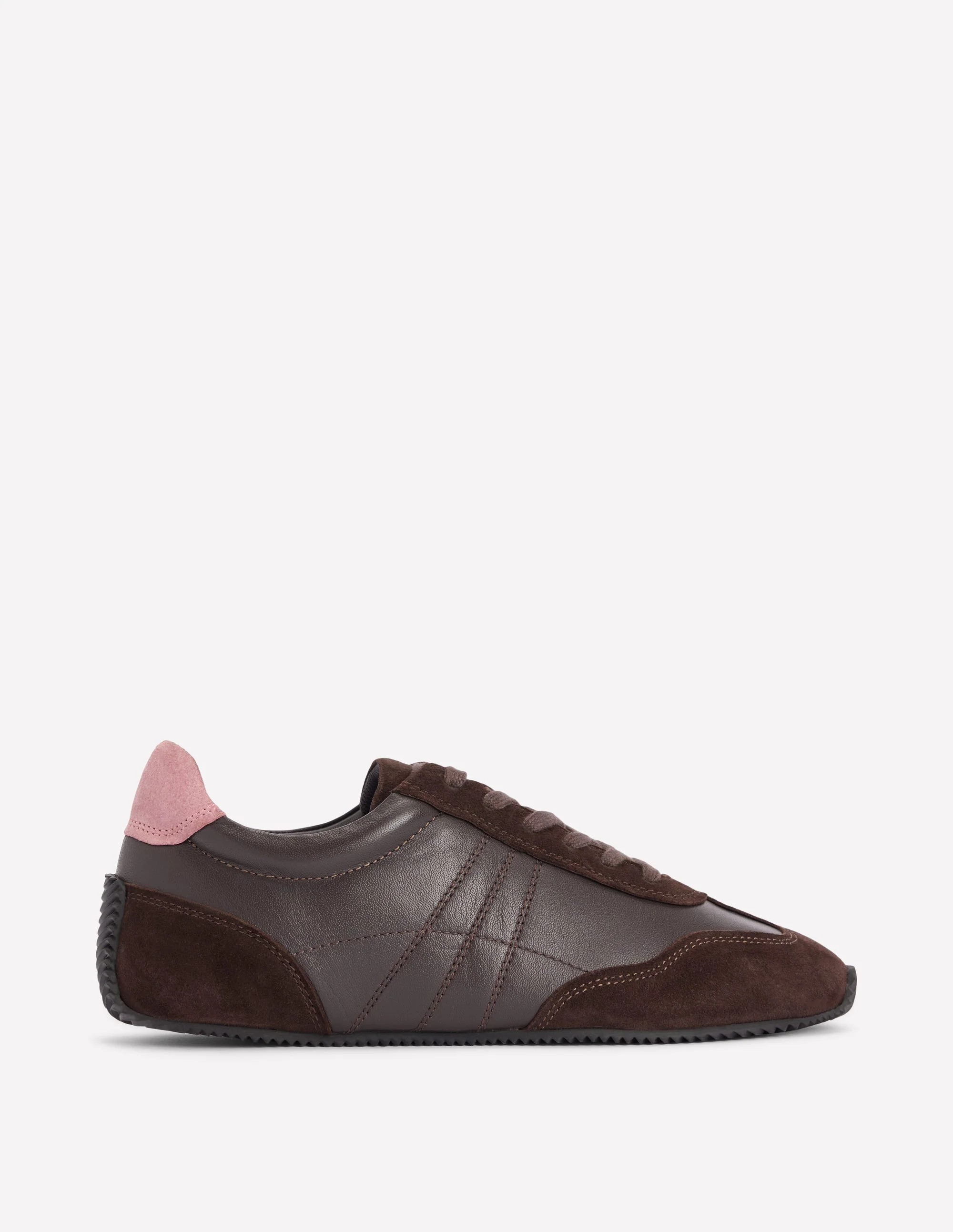 Delphine Slim Sole Trainers-Chocolate - Image 2