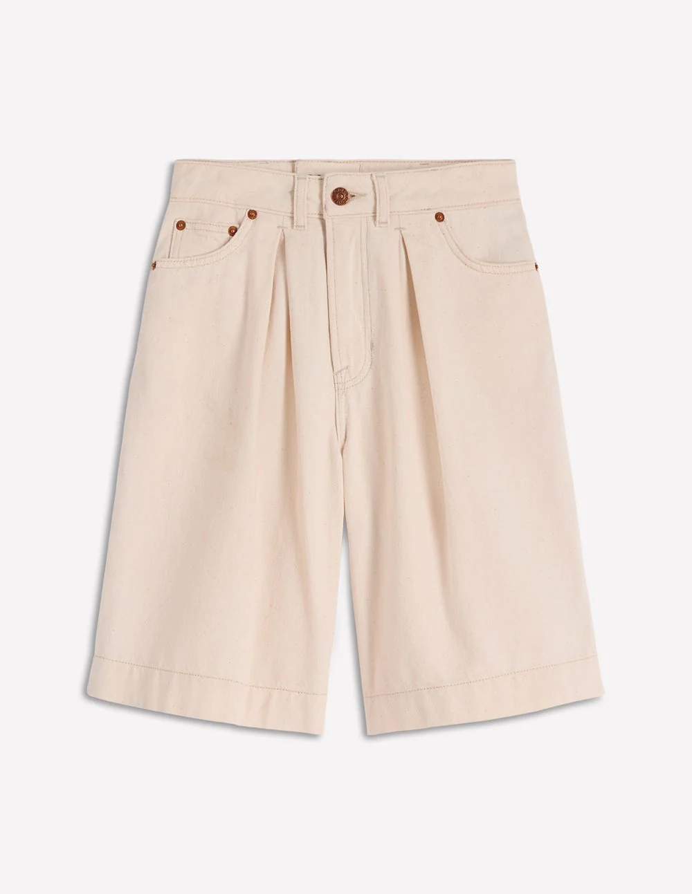 Denim Bermuda Short-Ecru - Image 6