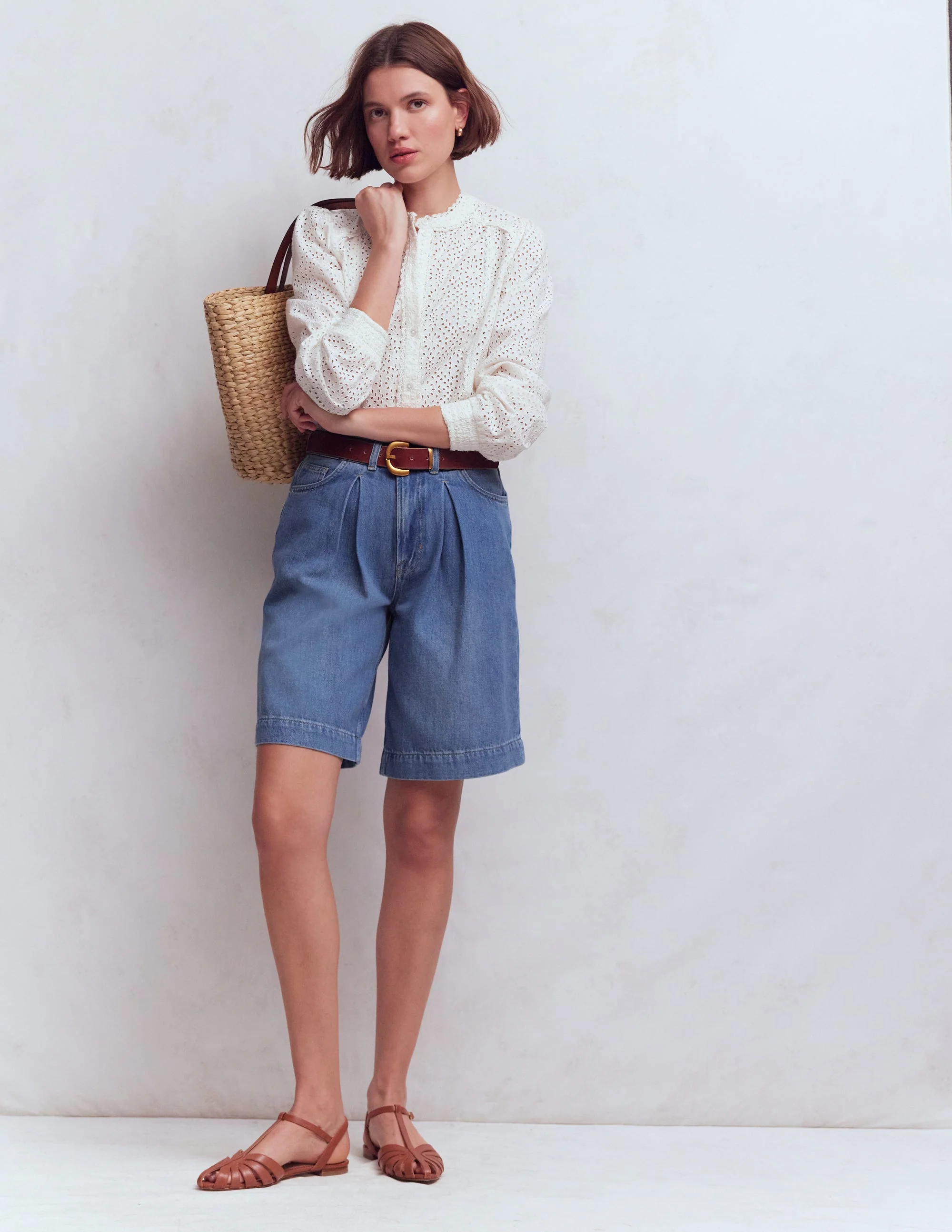 Denim Bermuda Short-Light Vintage - Image 4