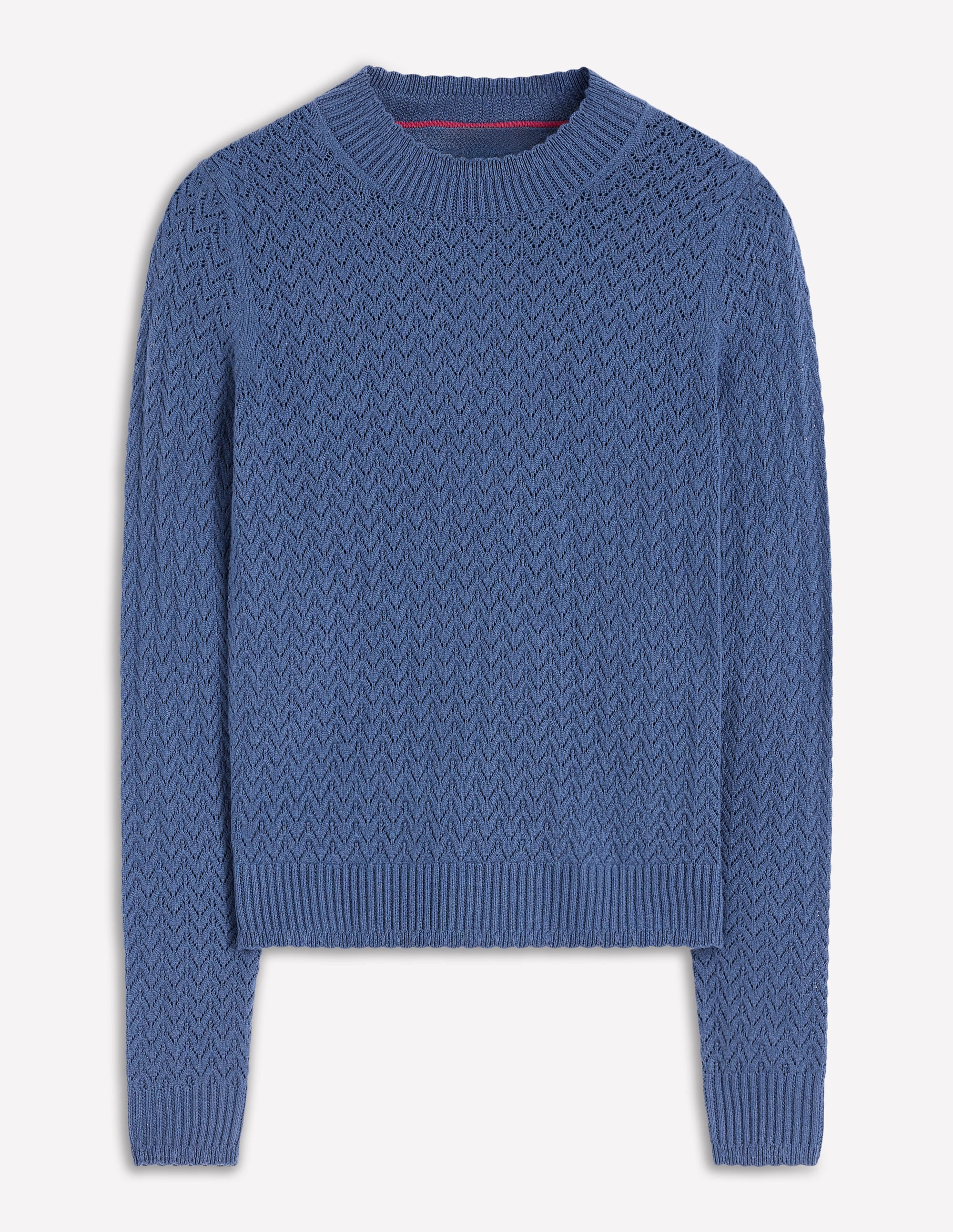 Diane Pointelle Jumper-Denim Blue - Image 5
