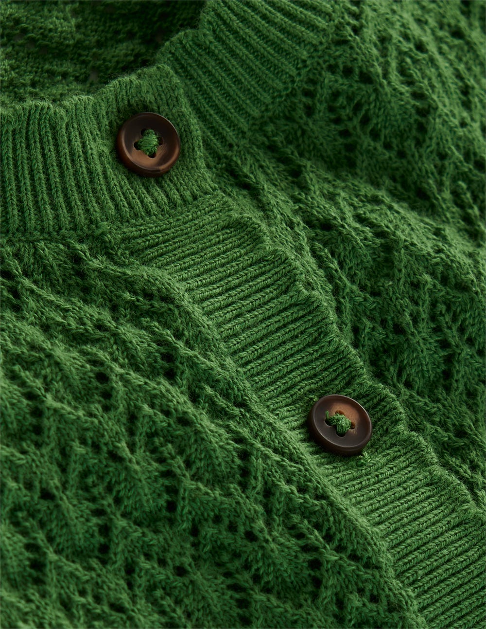 Dot Pointelle Cardigan-Iguana Green - Image 7