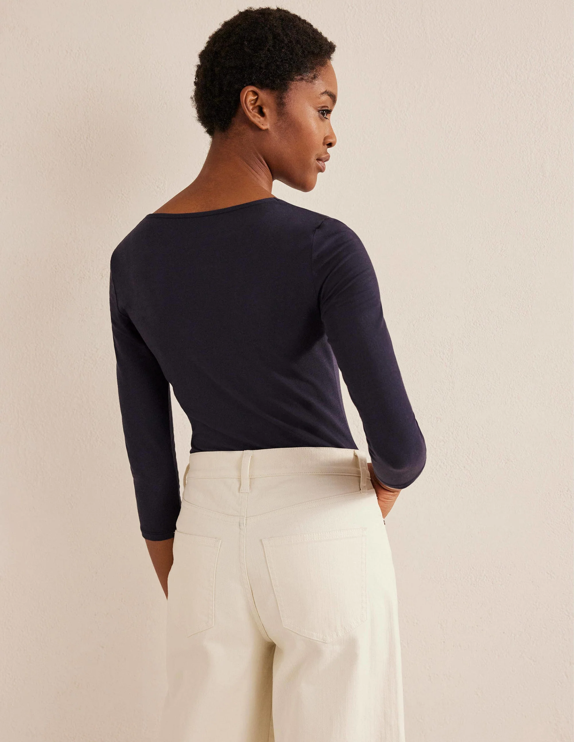 Double Layer Front Top-Navy - Image 3