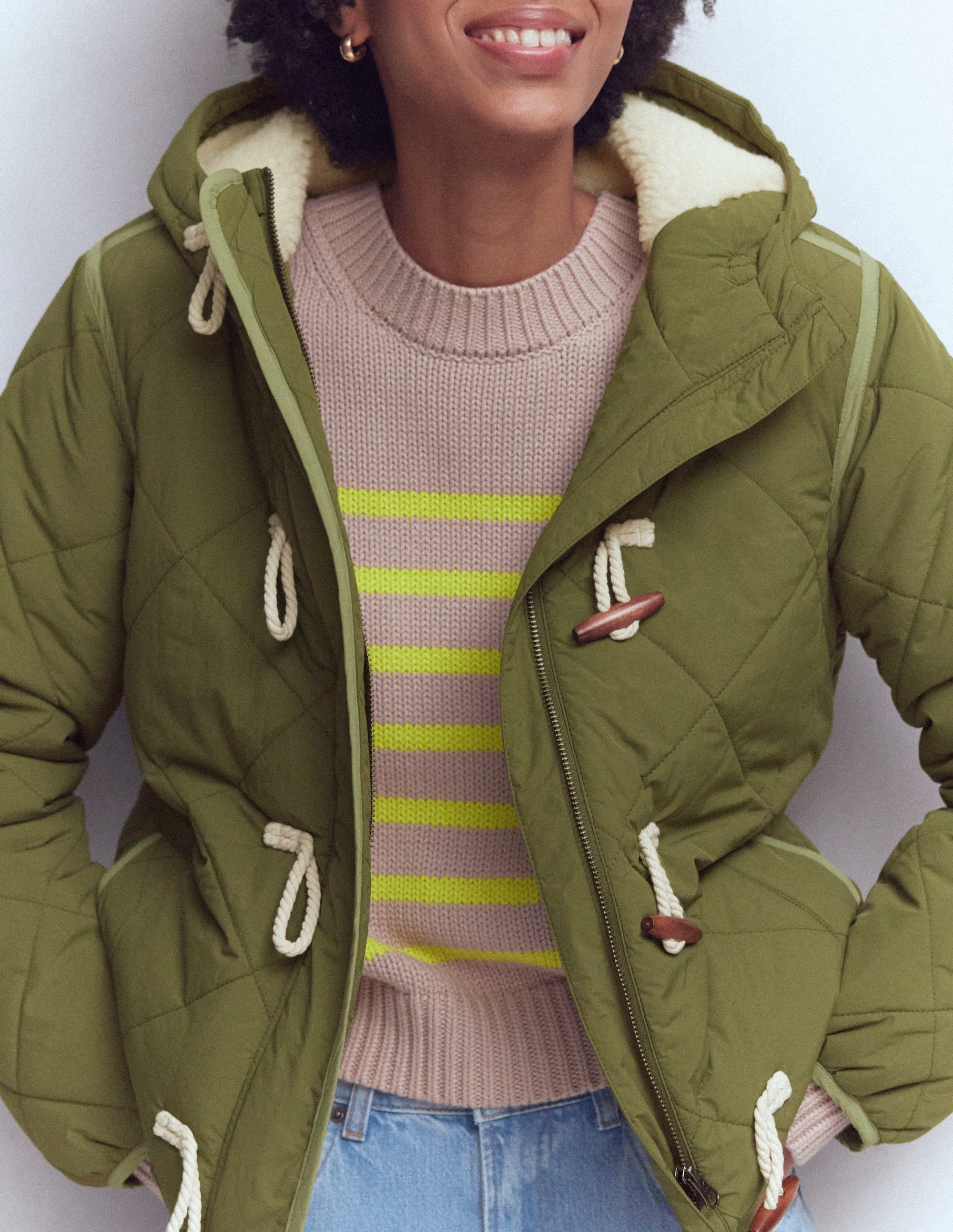 Duffle Quilted Parka-Green - Image 3