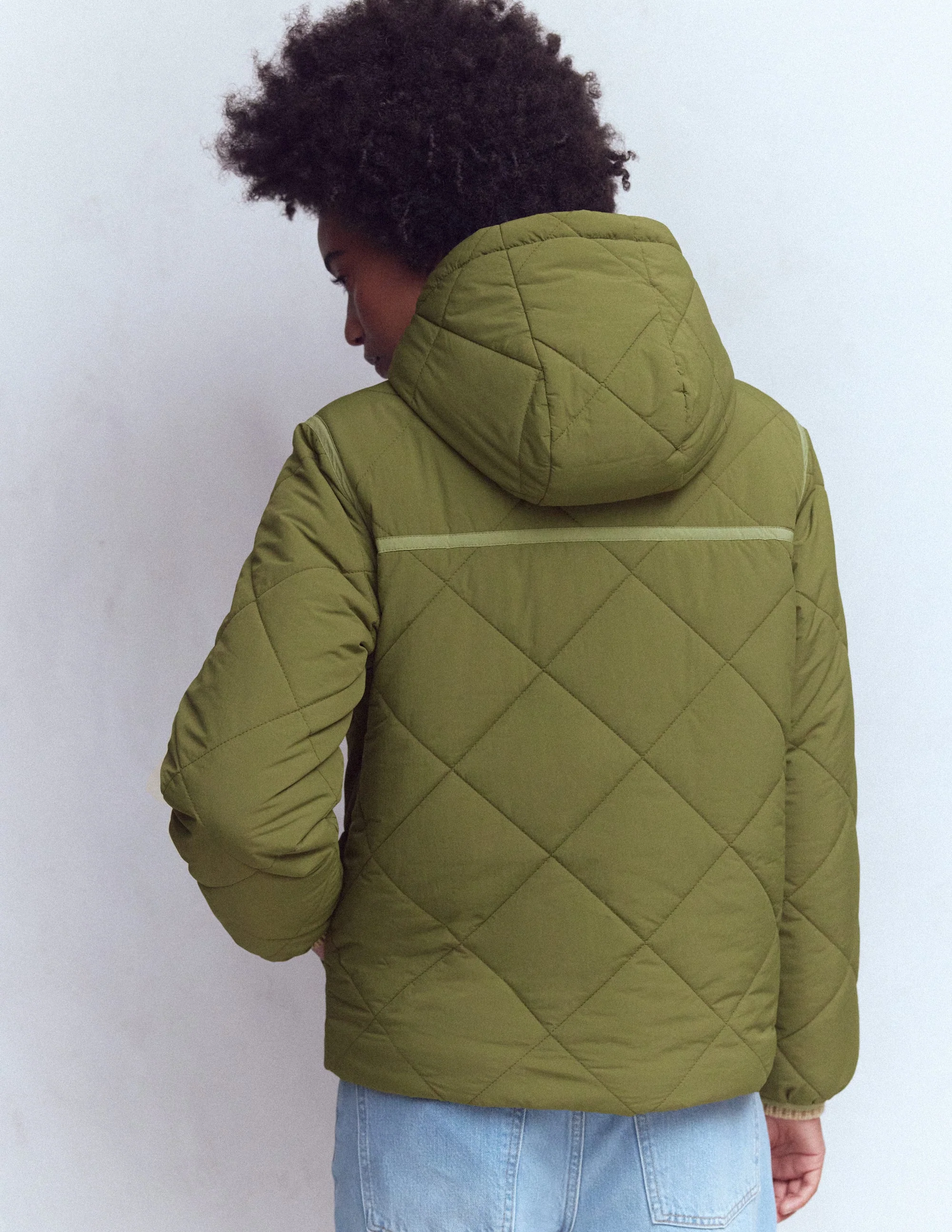 Duffle Quilted Parka-Green - Image 4