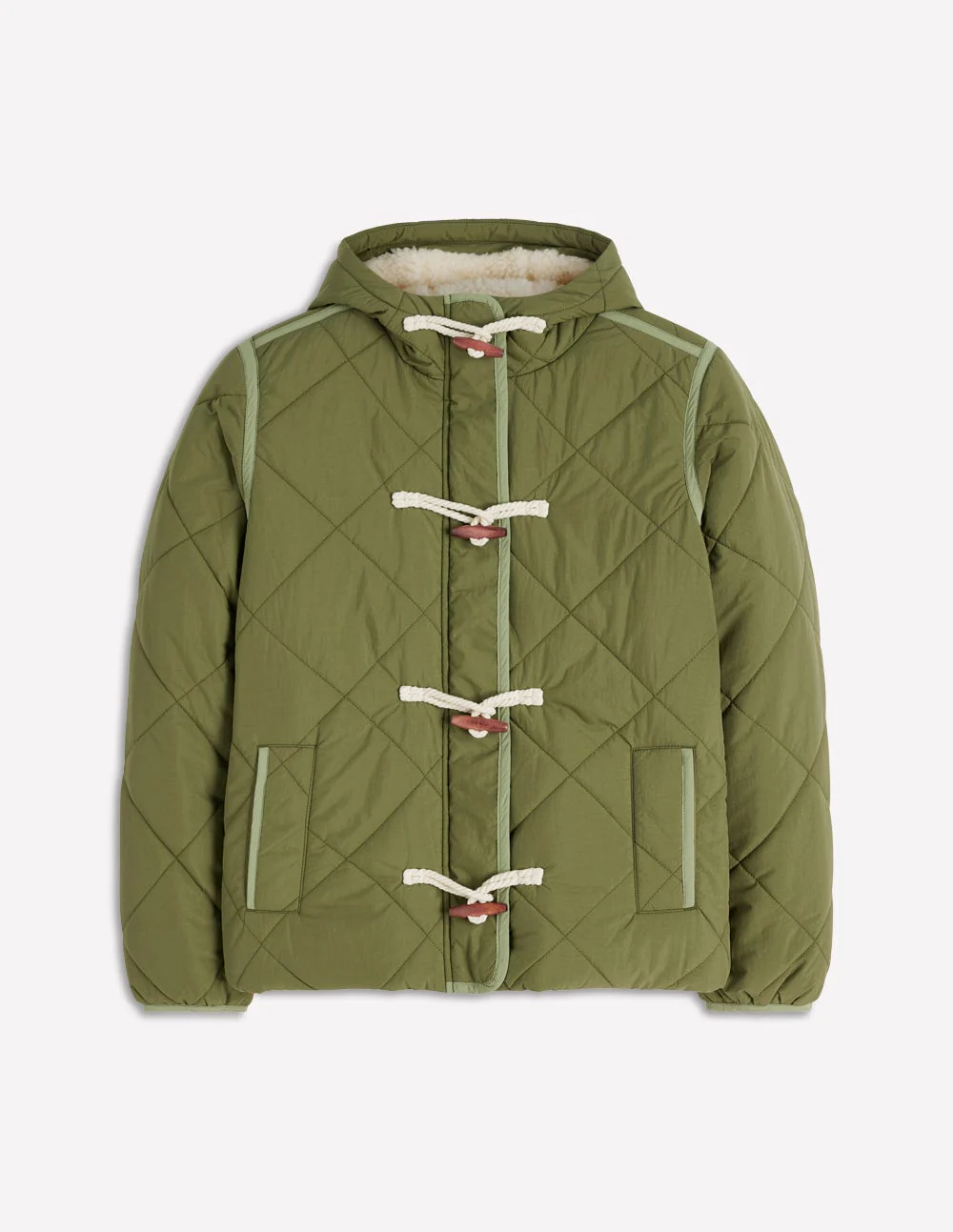 Duffle Quilted Parka-Green - Image 6